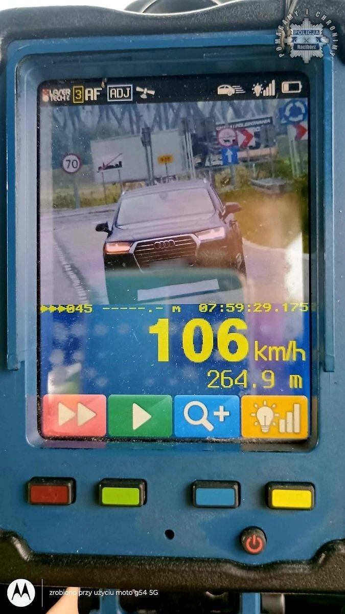 Zdjęcie w galerii na portalu naszraciborz.pl: 106 km/h w terenie zabudowanym. Policja zatrzymała prawa jazdy dwóch kierowców na Piaskowej wiadomości z regionu