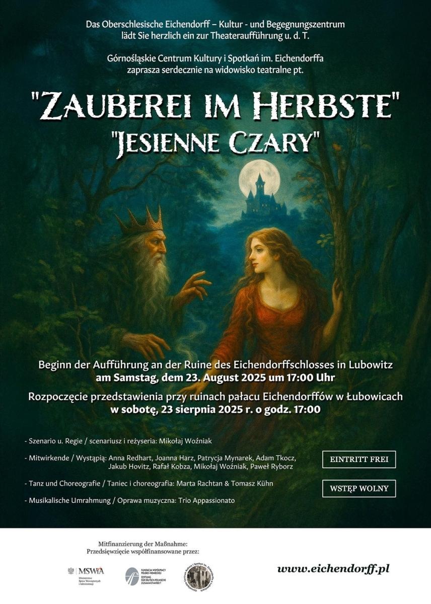 Zdjęcie w galerii na portalu naszraciborz.pl: Jesienne czary przy ruinach pałacu Eichendorffów – zaproszenie na wyjątkowe przedstawienie wiadomości z regionu