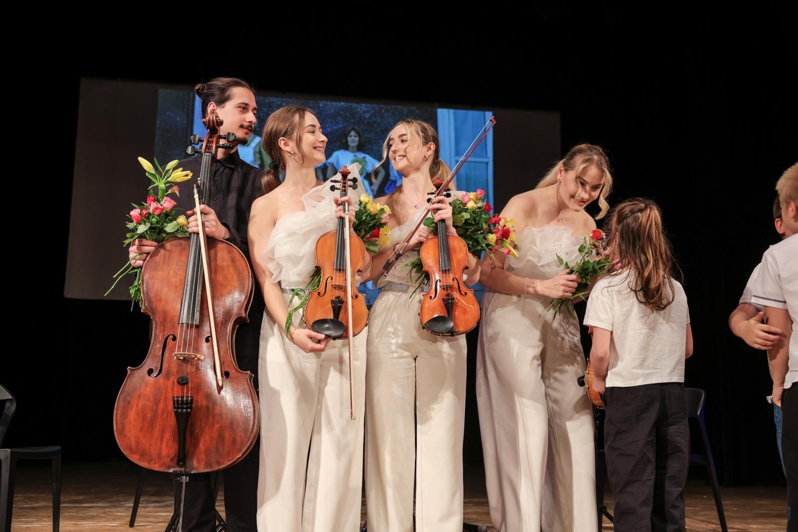 Zdjęcie w galerii na portalu naszraciborz.pl: Solo, duo, trio, czyli kwartet APPASIONATO na finał Koncertów Umuzykalniających w RCK wiadomości z regionu