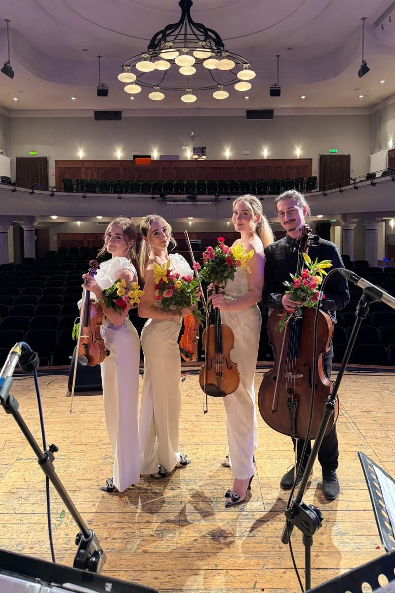 Zdjęcie w galerii na portalu naszraciborz.pl: Solo, duo, trio, czyli kwartet APPASIONATO na finał Koncertów Umuzykalniających w RCK wiadomości z regionu