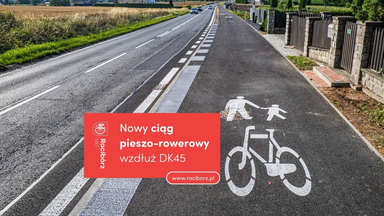 Zdjęcie w galerii na portalu naszraciborz.pl: Ciąg rowerowo-pieszy w Rudniku i Miedoni gotowy. Inwestycja GDDKiA kosztowała ponad 9,2 mln zł wiadomości z regionu