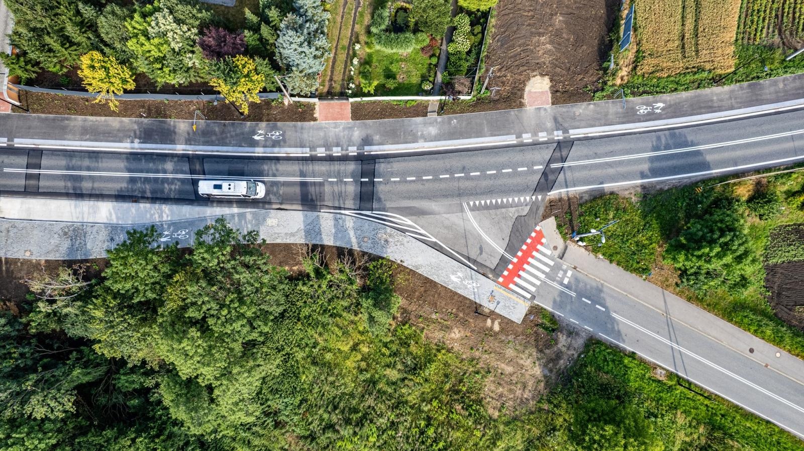 Zdjęcie w galerii na portalu naszraciborz.pl: Ciąg rowerowo-pieszy w Rudniku i Miedoni gotowy. Inwestycja GDDKiA kosztowała ponad 9,2 mln zł wiadomości z regionu