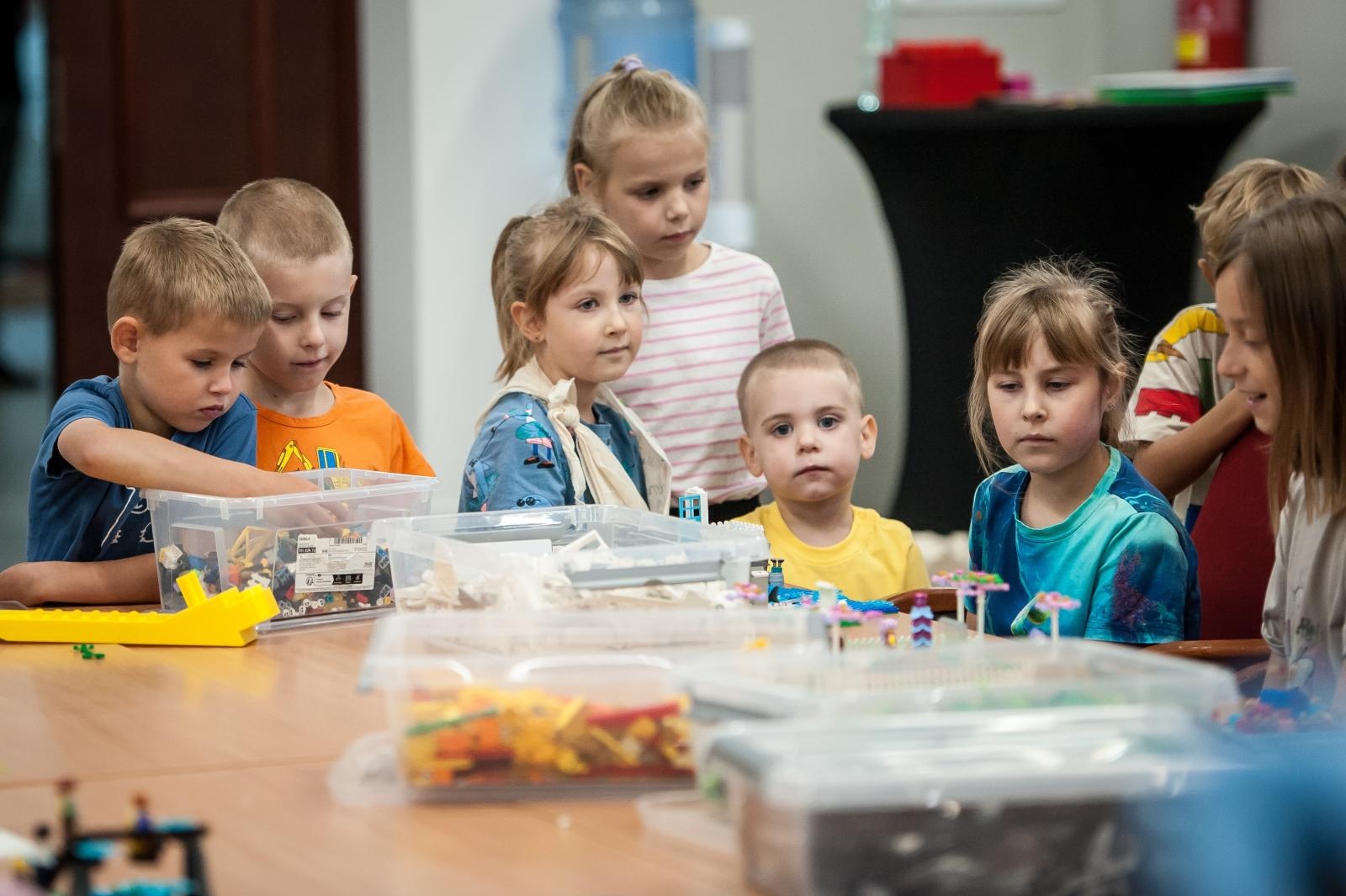 Zdjęcie w galerii na portalu naszraciborz.pl: Ciocia od Klocków na Zamku Piastowskim. Warsztaty LEGO w ramach Wakacji w Powiecie wiadomości z regionu