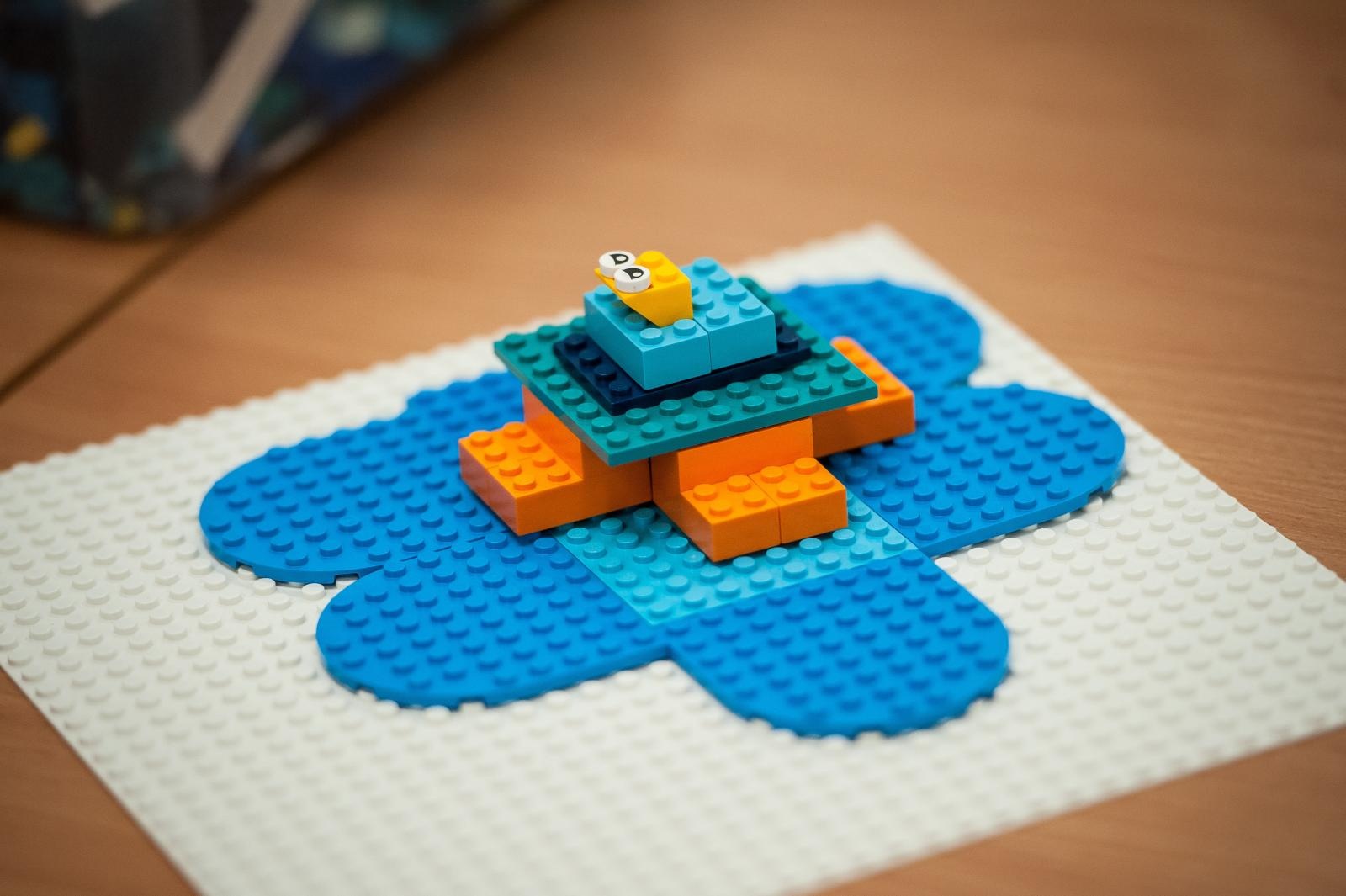 Zdjęcie w galerii na portalu naszraciborz.pl: Ciocia od Klocków na Zamku Piastowskim. Warsztaty LEGO w ramach Wakacji w Powiecie wiadomości z regionu