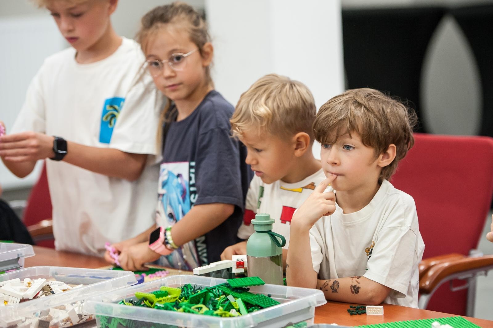 Zdjęcie w galerii na portalu naszraciborz.pl: Ciocia od Klocków na Zamku Piastowskim. Warsztaty LEGO w ramach Wakacji w Powiecie wiadomości z regionu
