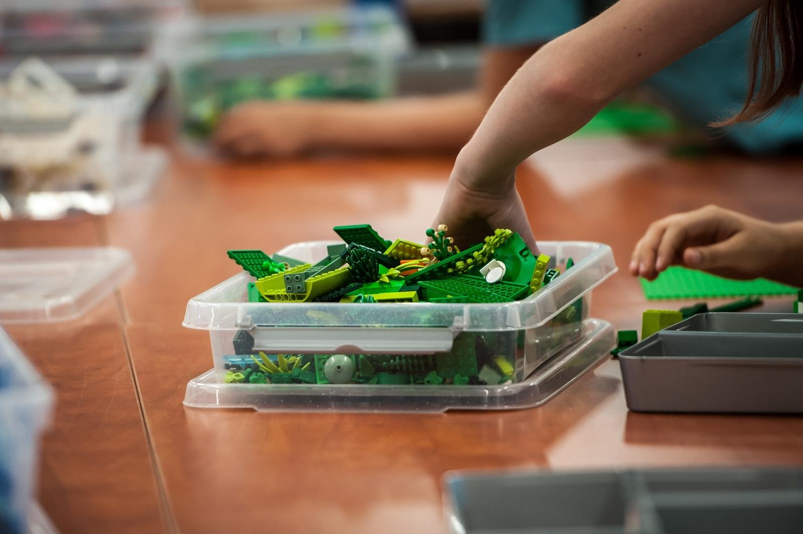 Zdjęcie w galerii na portalu naszraciborz.pl: Ciocia od Klocków na Zamku Piastowskim. Warsztaty LEGO w ramach Wakacji w Powiecie wiadomości z regionu