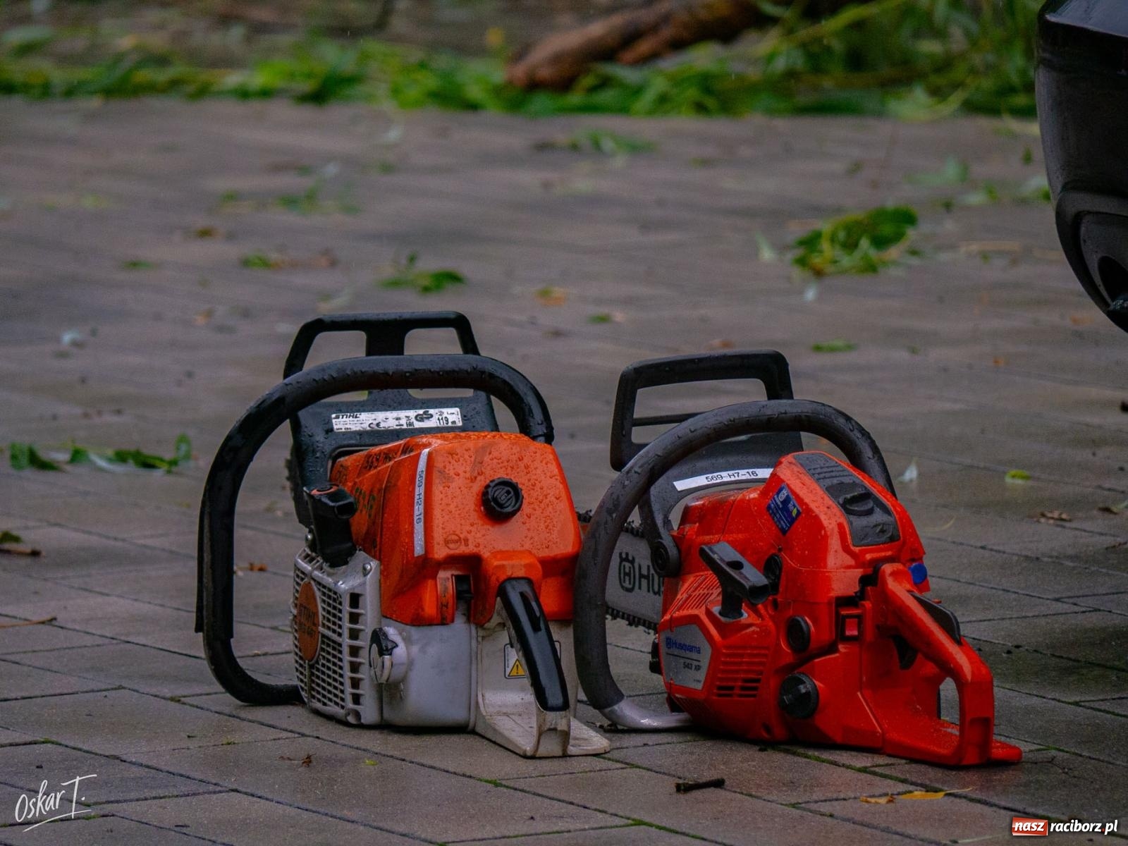 Zdjęcie w galerii na portalu naszraciborz.pl: Silny wiatr i ulewa przysporzyły pracy strażakom. Seria interwencji w Nędzy [FOTO] wiadomości z regionu