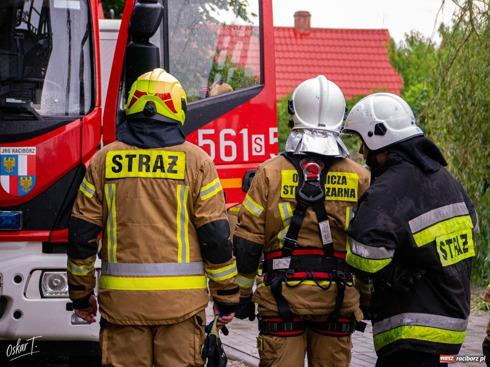 Zdjęcie w galerii na portalu naszraciborz.pl: Silny wiatr i ulewa przysporzyły pracy strażakom. Seria interwencji w Nędzy [FOTO] wiadomości z regionu