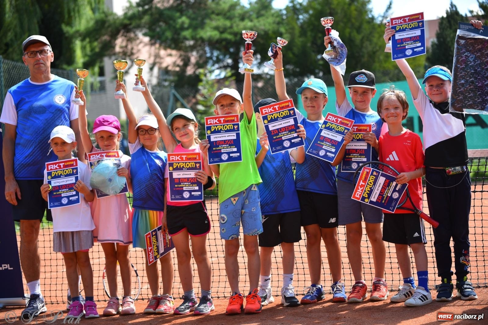 Zdjęcie w galerii na portalu naszraciborz.pl: Młodzi tenisiści walczyli o puchar lata. Finał Summer Kids Cup 2025 w Raciborzu wiadomości z regionu
