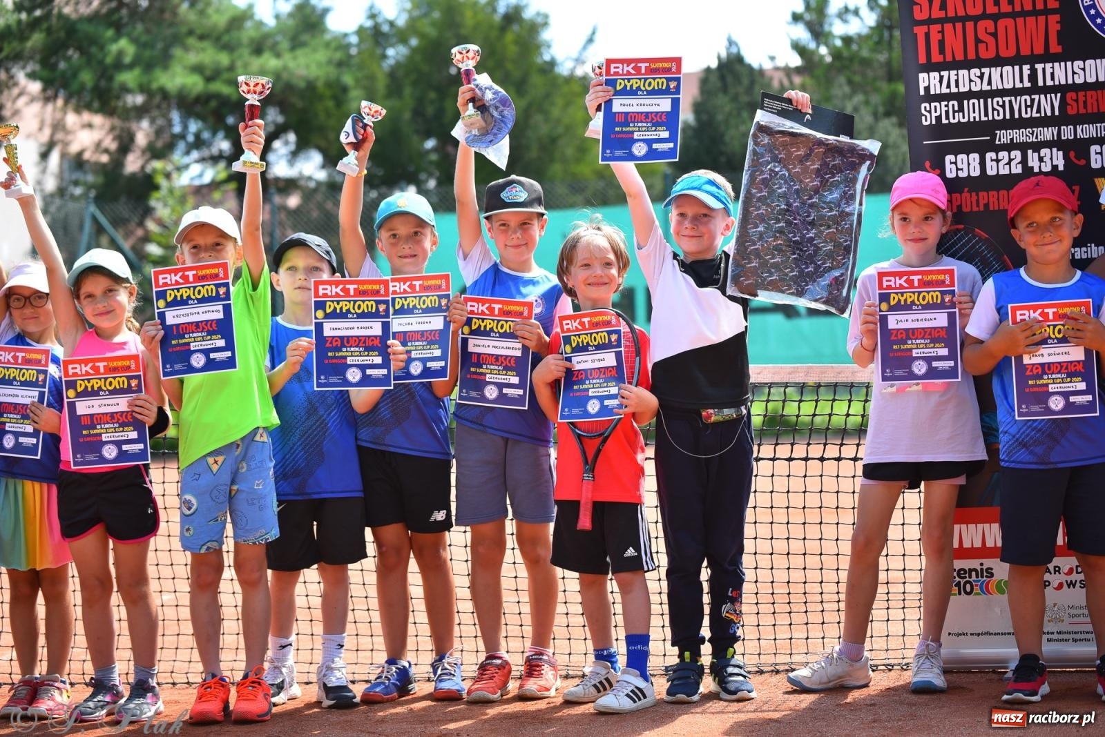 Zdjęcie w galerii na portalu naszraciborz.pl: Młodzi tenisiści walczyli o puchar lata. Finał Summer Kids Cup 2025 w Raciborzu wiadomości z regionu