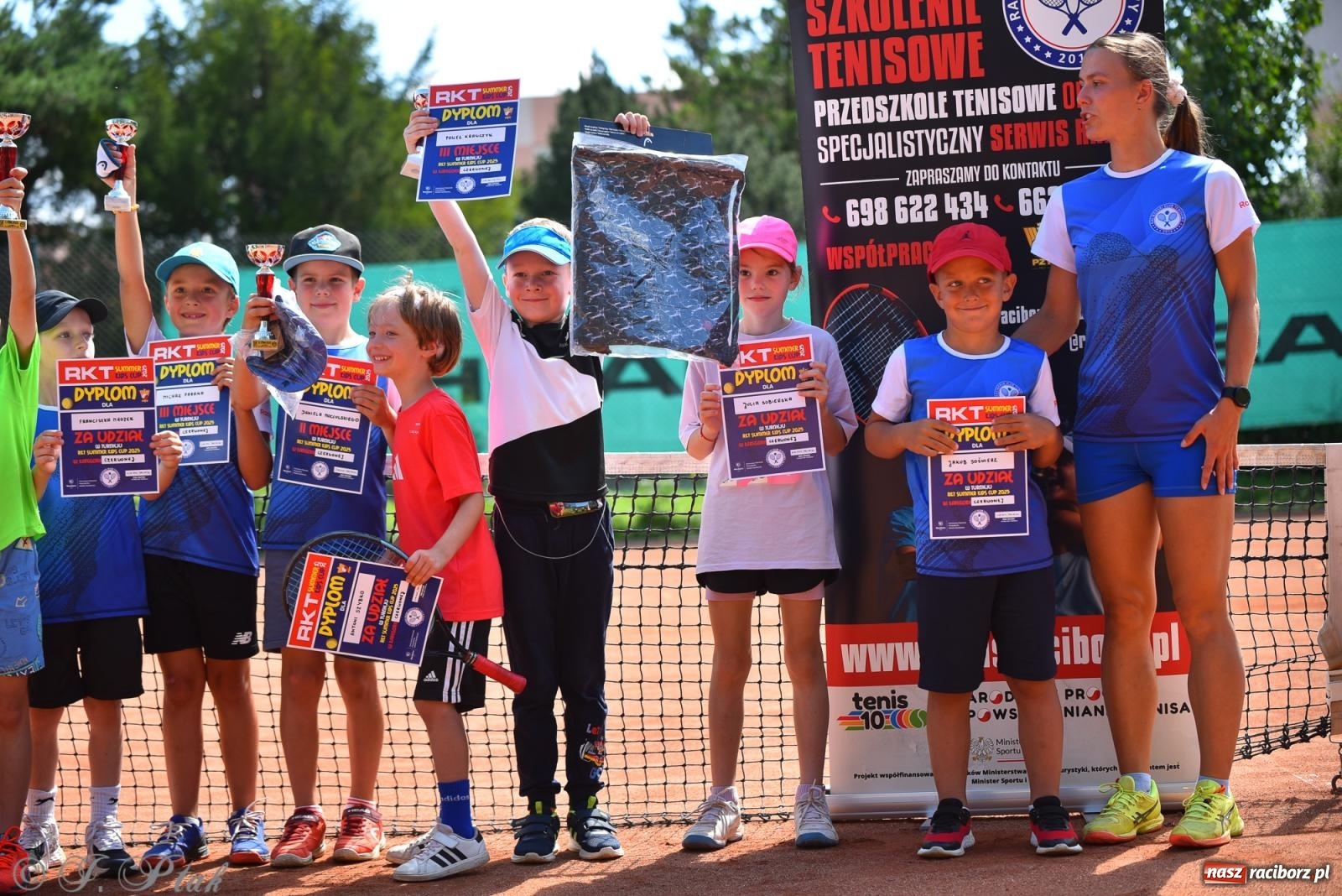 Zdjęcie w galerii na portalu naszraciborz.pl: Młodzi tenisiści walczyli o puchar lata. Finał Summer Kids Cup 2025 w Raciborzu wiadomości z regionu