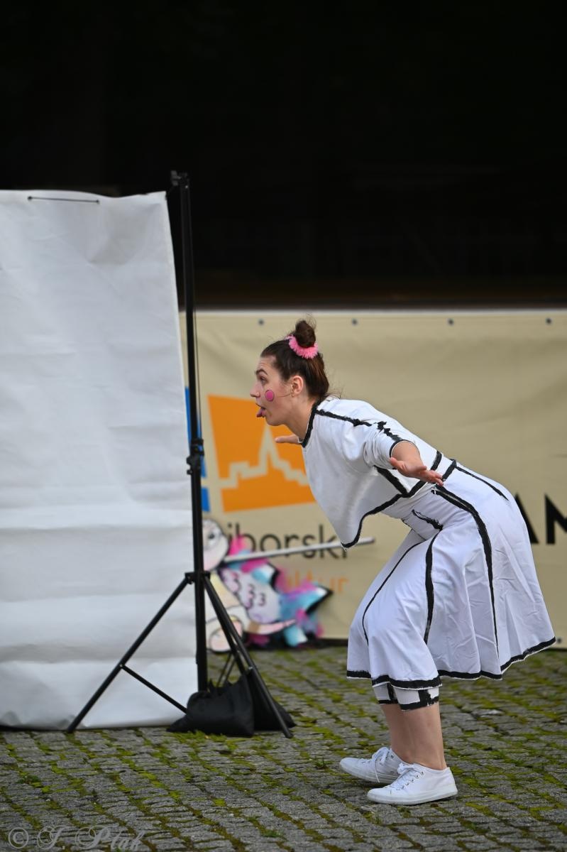 Zdjęcie w galerii na portalu naszraciborz.pl: Magia, rywalizacja i siostrzana więź – Teatr Formalina na dziedzińcu Zamku Piastowskiego wiadomości z regionu