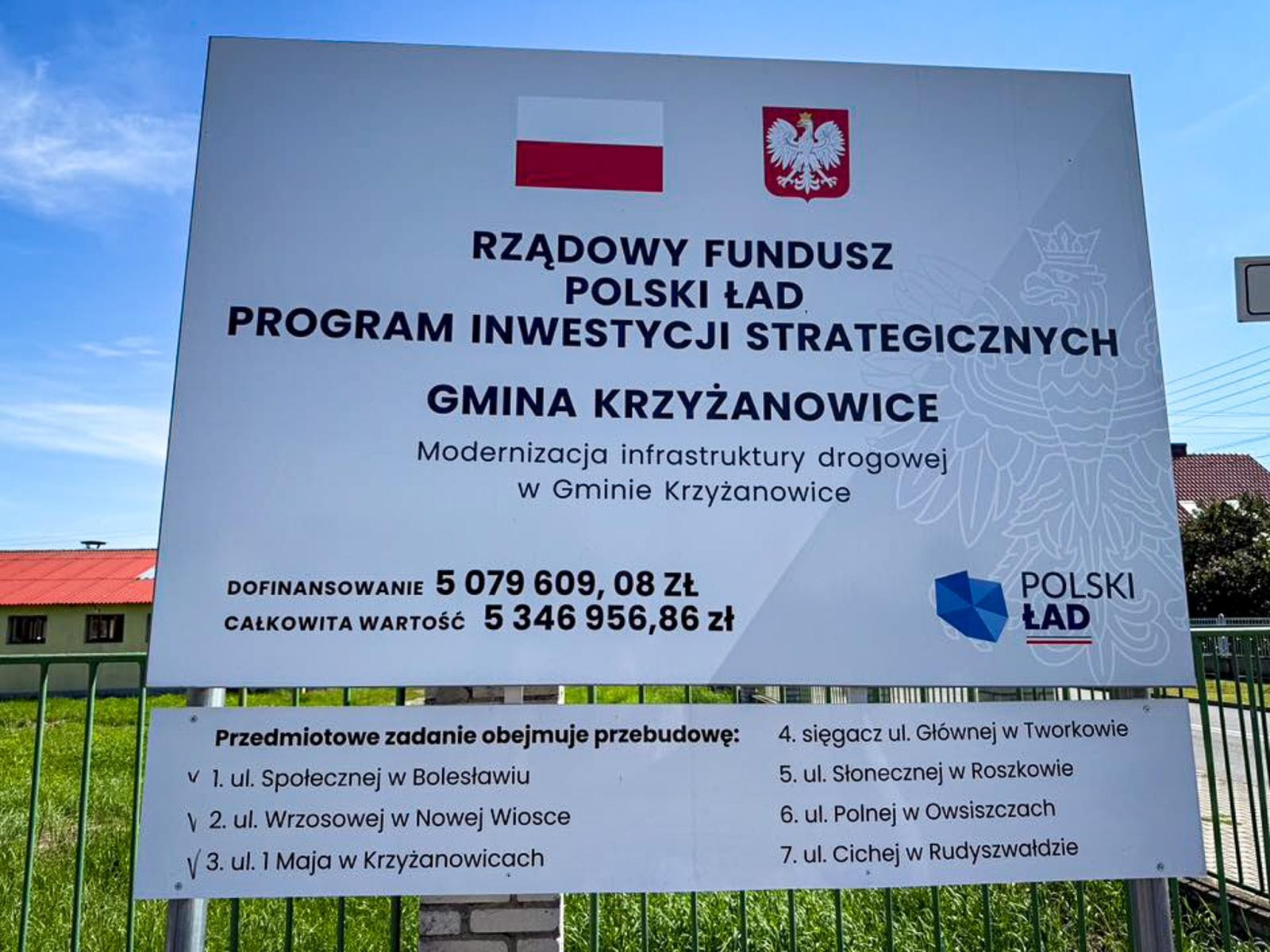 Zdjęcie w galerii na portalu naszraciborz.pl: Siedem dróg w siedmiu miejscowościach. Gmina Krzyżanowice zakończyła wielką inwestycję drogową i planuje kolejną wiadomości z regionu