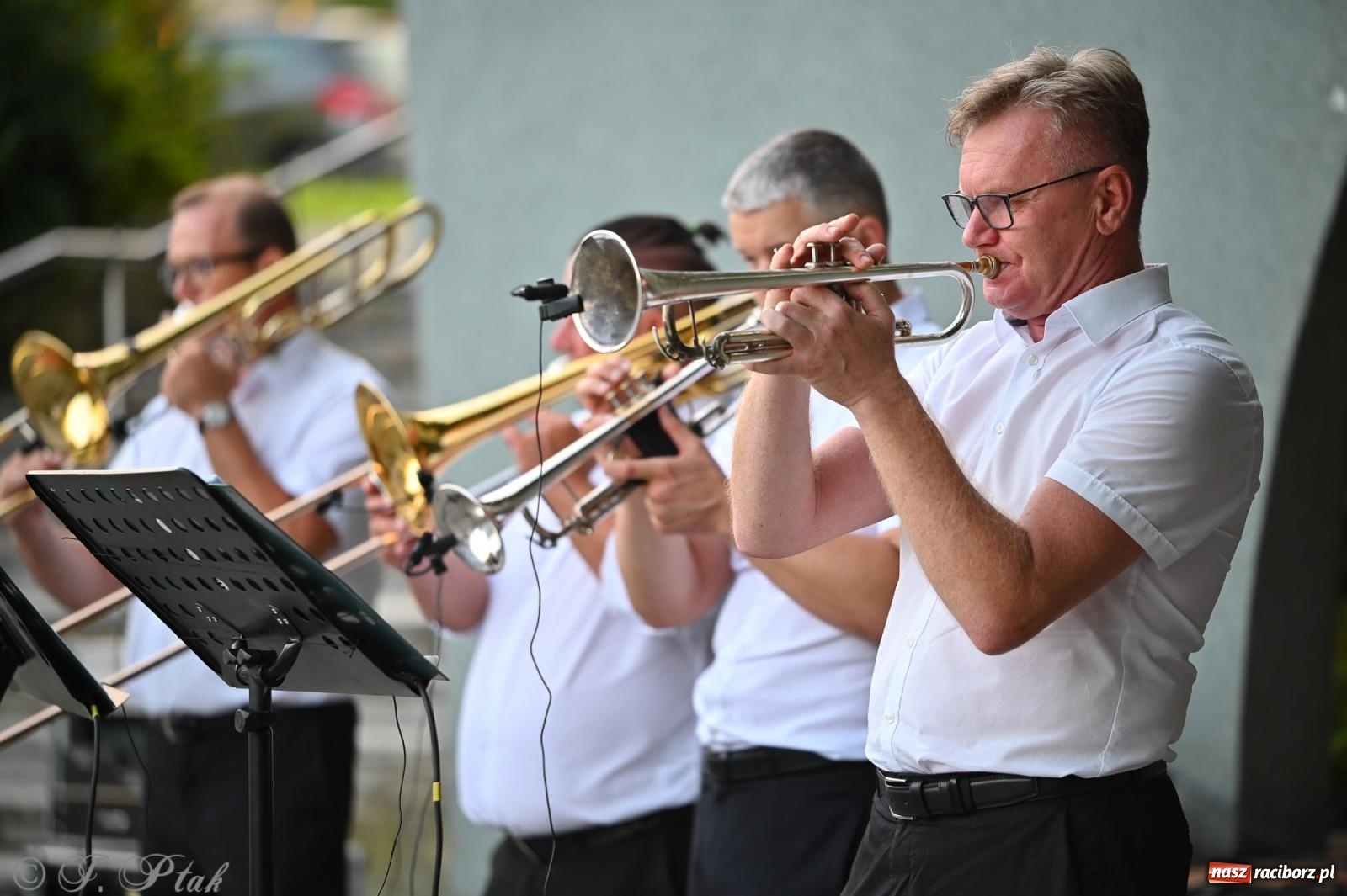 Zdjęcie w galerii na portalu naszraciborz.pl: Muzyczna uczta w Parku Roth – Raciborska Orkiestra Dęta Plania zaprezentowała najpiękniejsze covery wiadomości z regionu