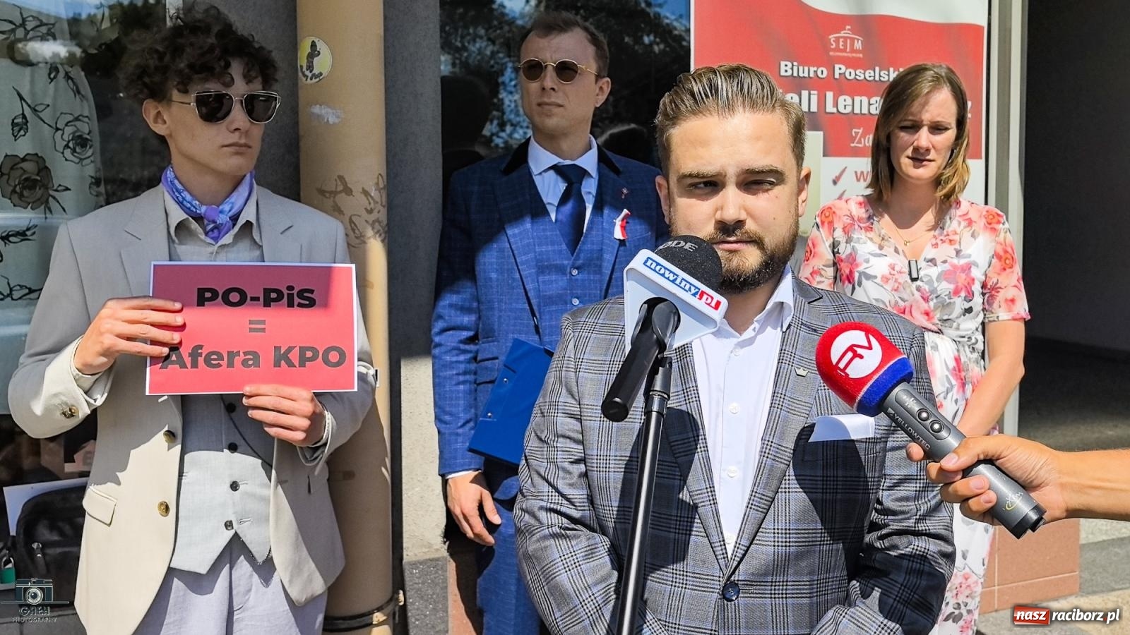 Zdjęcie w galerii na portalu naszraciborz.pl: Afera wokół przyznawania środków z KPO. Konferencja Nowej Nadziei w Raciborzu [WIDEO] wiadomości z regionu