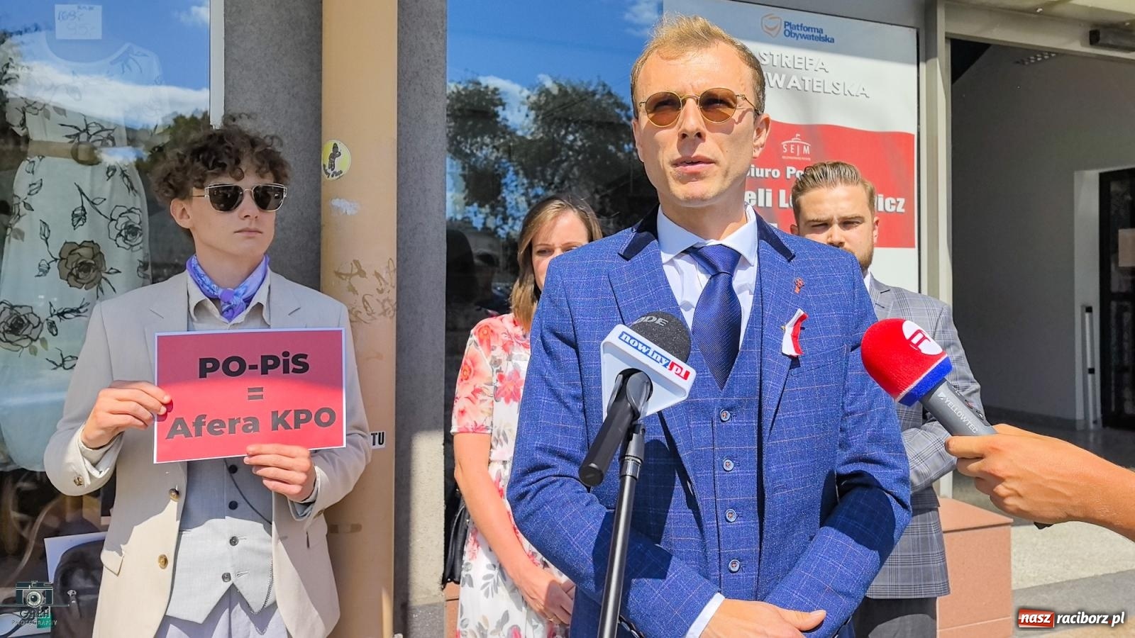 Zdjęcie w galerii na portalu naszraciborz.pl: Afera wokół przyznawania środków z KPO. Konferencja Nowej Nadziei w Raciborzu [WIDEO] wiadomości z regionu