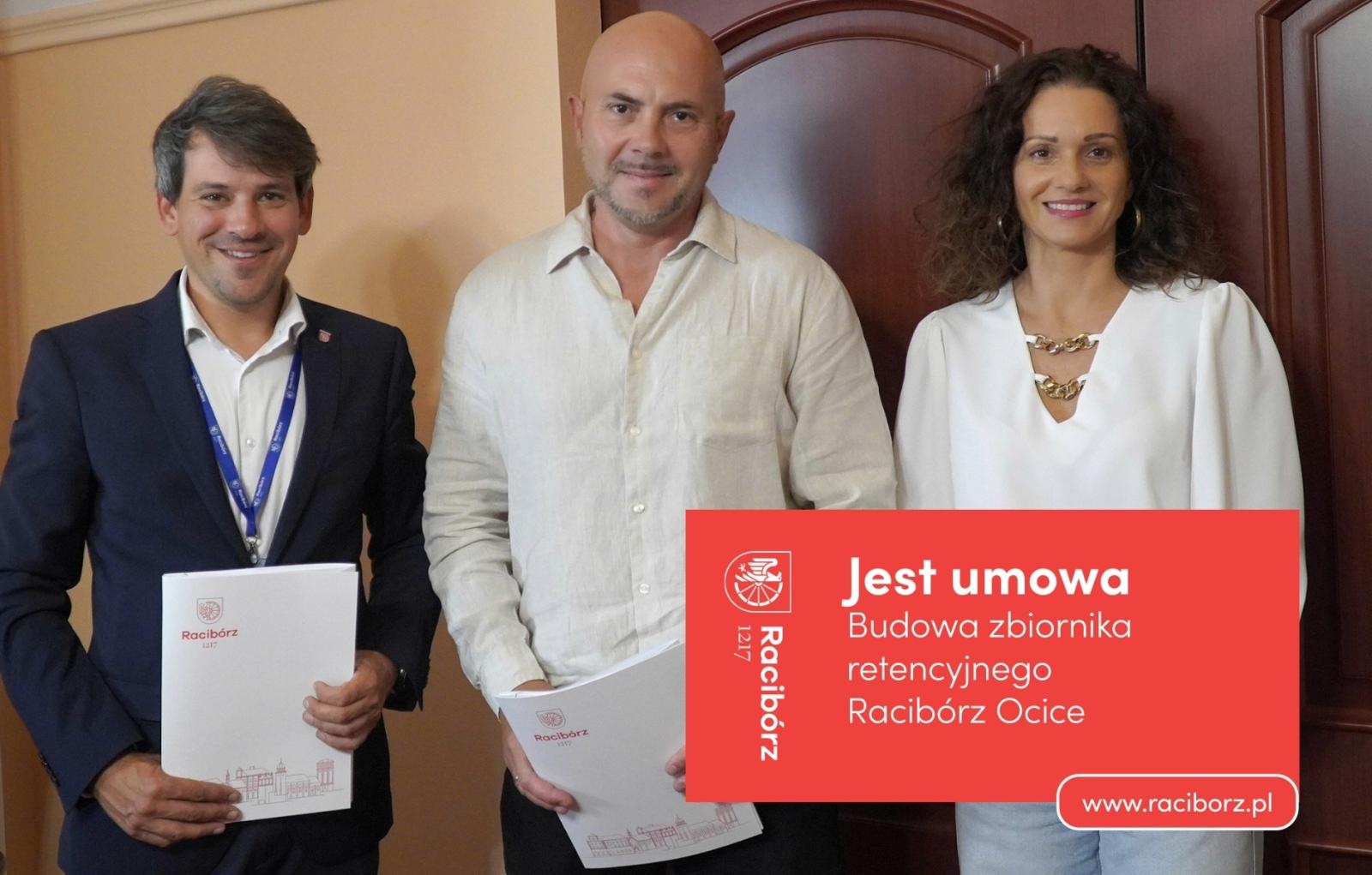 Zdjęcie w galerii na portalu naszraciborz.pl: Umowa na budowę zbiornika retencyjnego w Ocicach podpisana – inwestycja za ponad 1,1 mln zł wiadomości z regionu