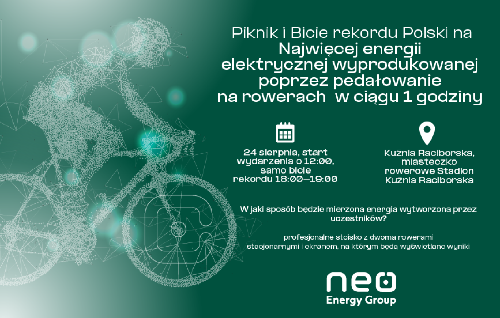 Zdjęcie w galerii na portalu naszraciborz.pl: Piknik rowerowy i bicie rekordu Polski w Kuźni Raciborskiej wiadomości z regionu