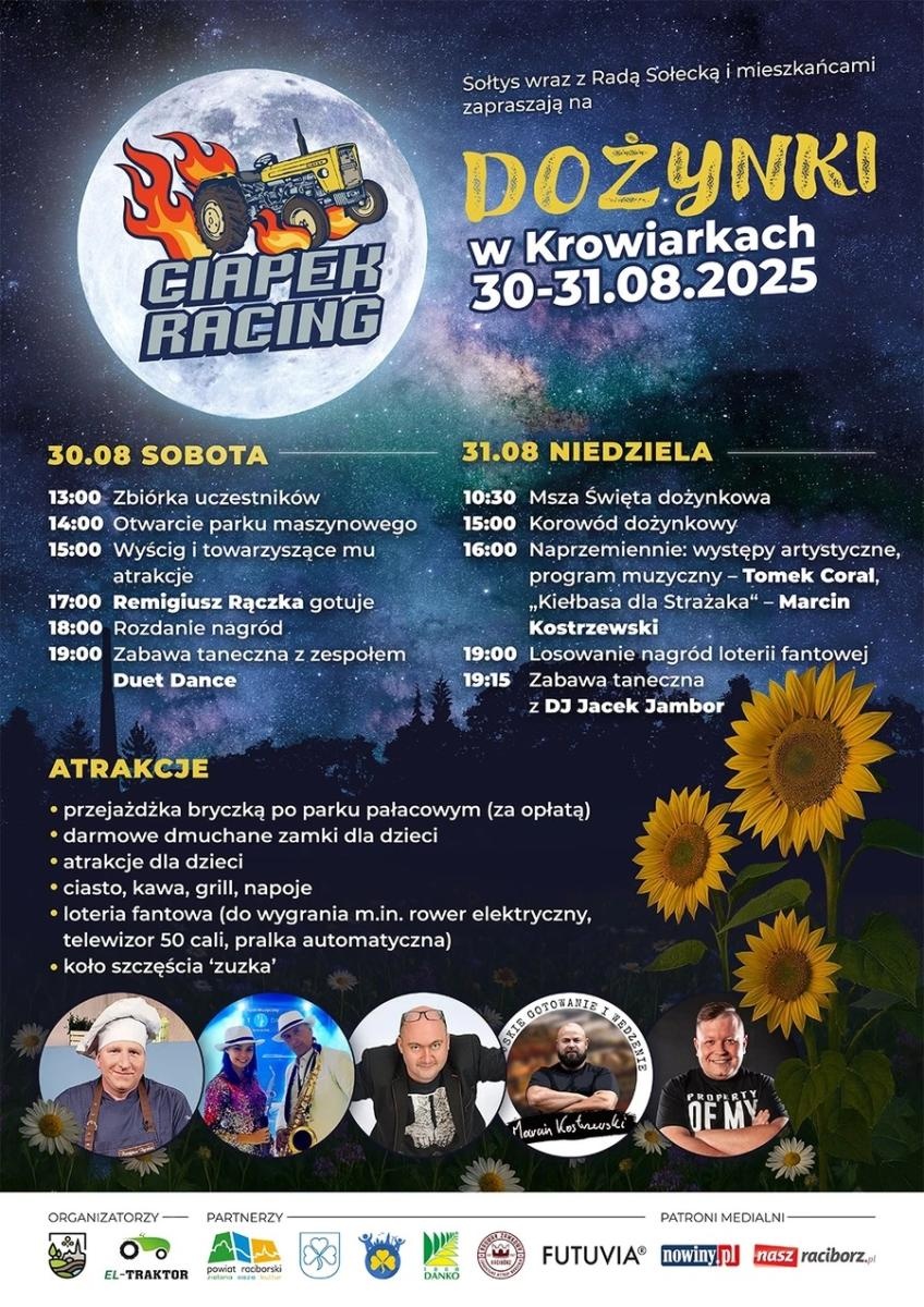 Zdjęcie w galerii na portalu naszraciborz.pl: Weekend pełen dożynkowych atrakcji. Koncerty, korowody i wyścigi traktorów wiadomości z regionu