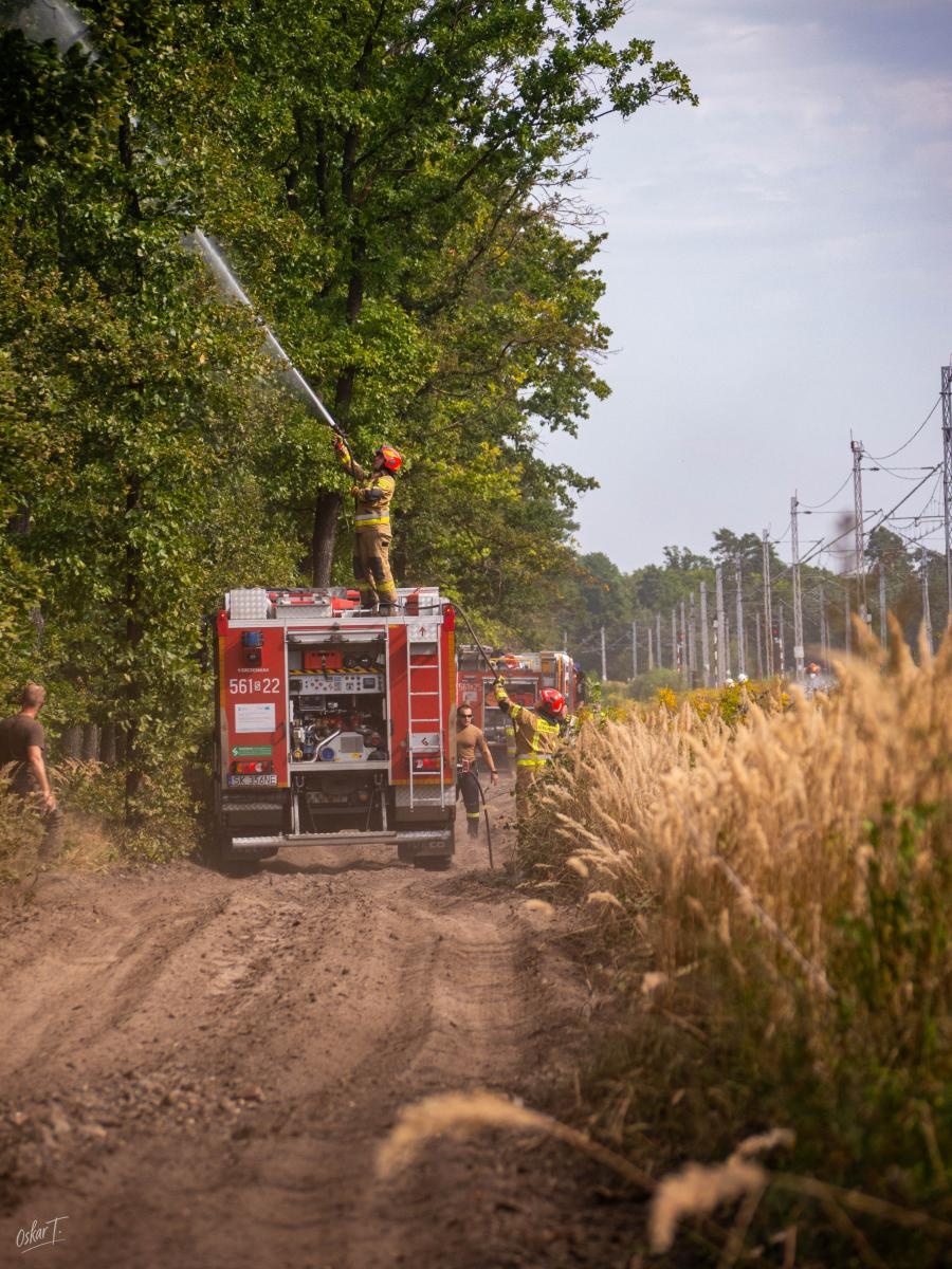 Zdjęcie w galerii na portalu naszraciborz.pl: Strażacy w akcji – wichura i pożary traw w regionie [FOTO] wiadomości z regionu
