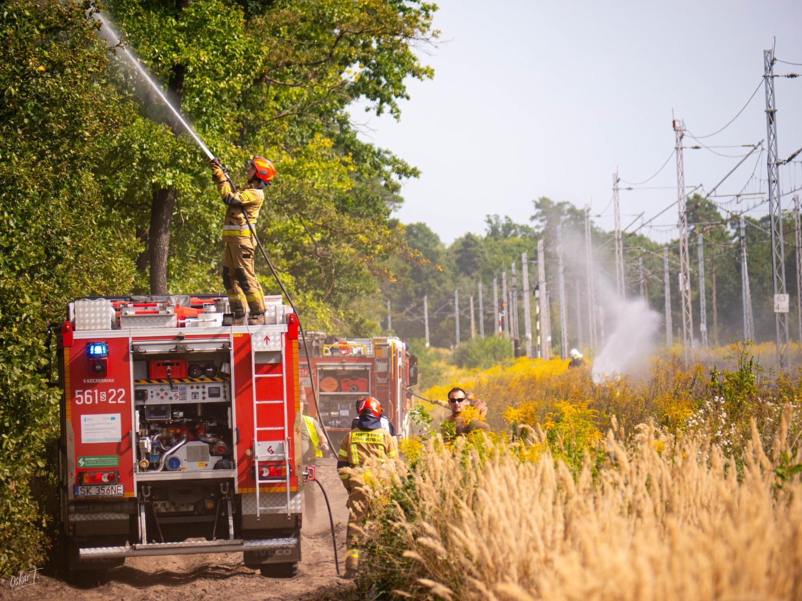 Zdjęcie w galerii na portalu naszraciborz.pl: Strażacy w akcji – wichura i pożary traw w regionie [FOTO] wiadomości z regionu