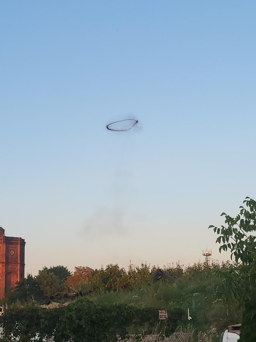 Zdjęcie w galerii na portalu naszraciborz.pl: Dziwne zjawisko nad Raciborzem. Mieszkańcy pytają, co się stało wiadomości z regionu