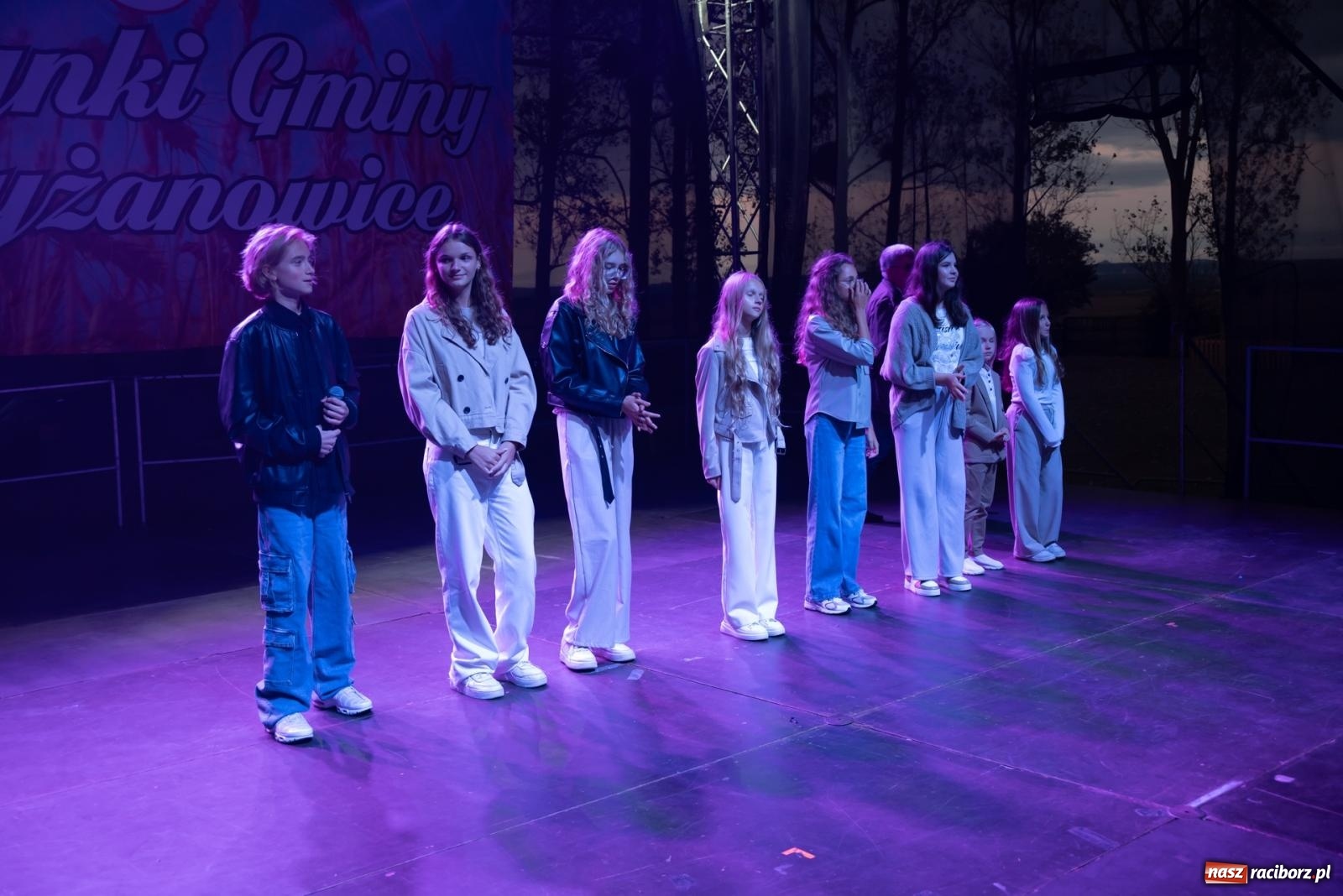 Zdjęcie w galerii na portalu naszraciborz.pl: Fajerwerki, młodzi artyści Fundacji ARS i Staś Karoń. Pierwszy dzień dożynek Gminy Krzyżanowice w Owsiszczach  wiadomości z regionu