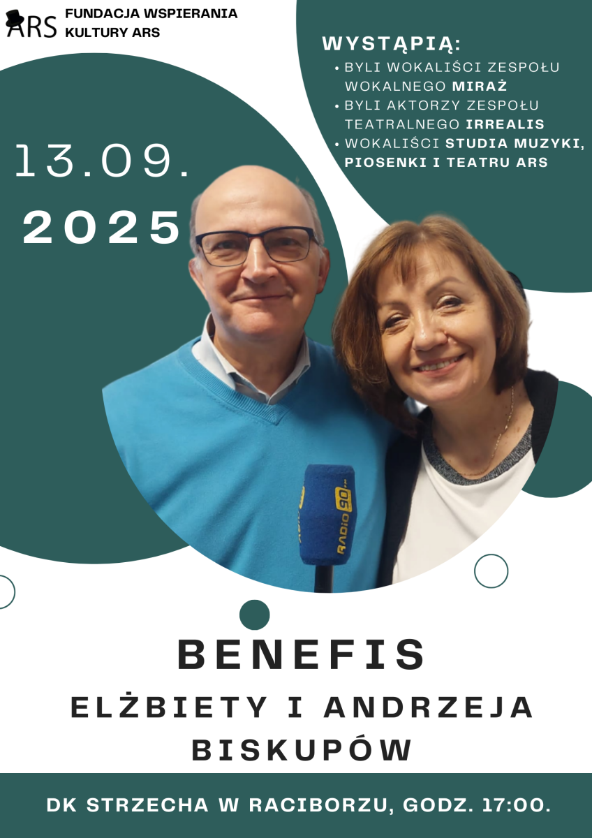 Zdjęcie w galerii na portalu naszraciborz.pl: Benefis Elżbiety i Andrzeja Biskupów [ZAPROSZENIE] wiadomości z regionu