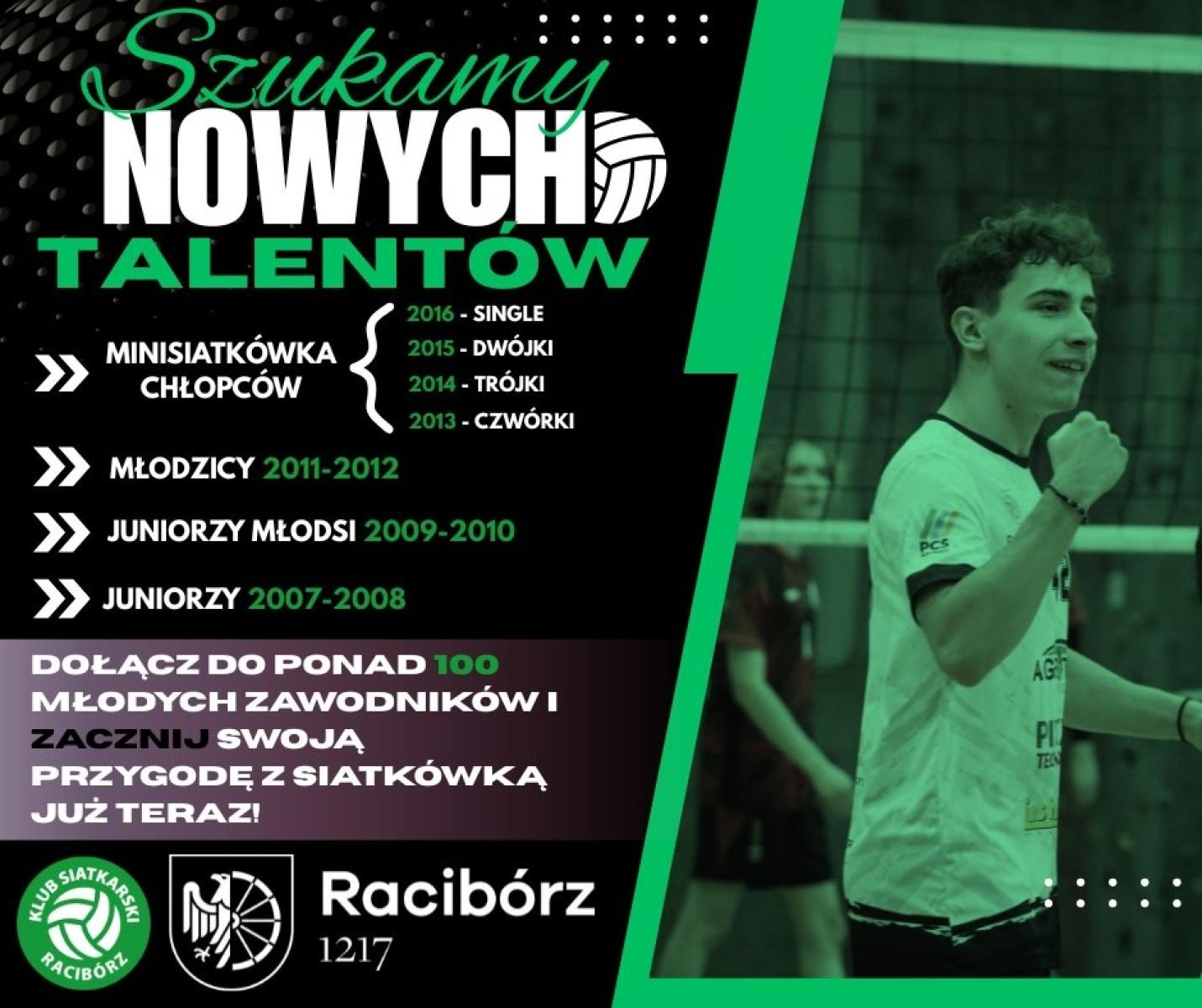 Zdjęcie w galerii na portalu naszraciborz.pl: Klub Siatkarski Racibórz zaprasza do drużyn młodzieżowych na sezon 2025/2026 wiadomości z regionu