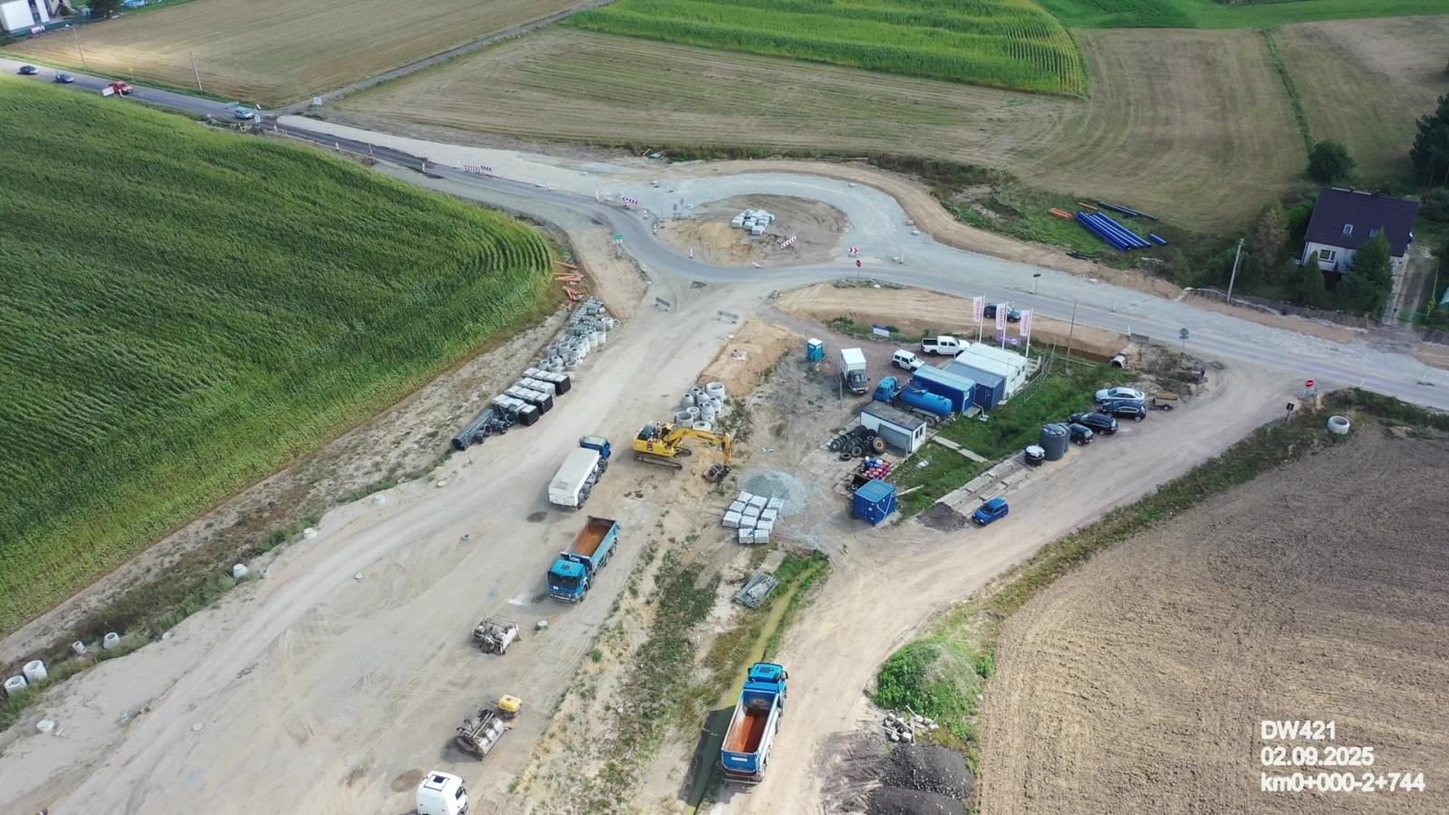 Zdjęcie w galerii na portalu naszraciborz.pl: Tak powstaje nowy most na Odrze pod Raciborzem - najnowszy raport z prac wiadomości z regionu