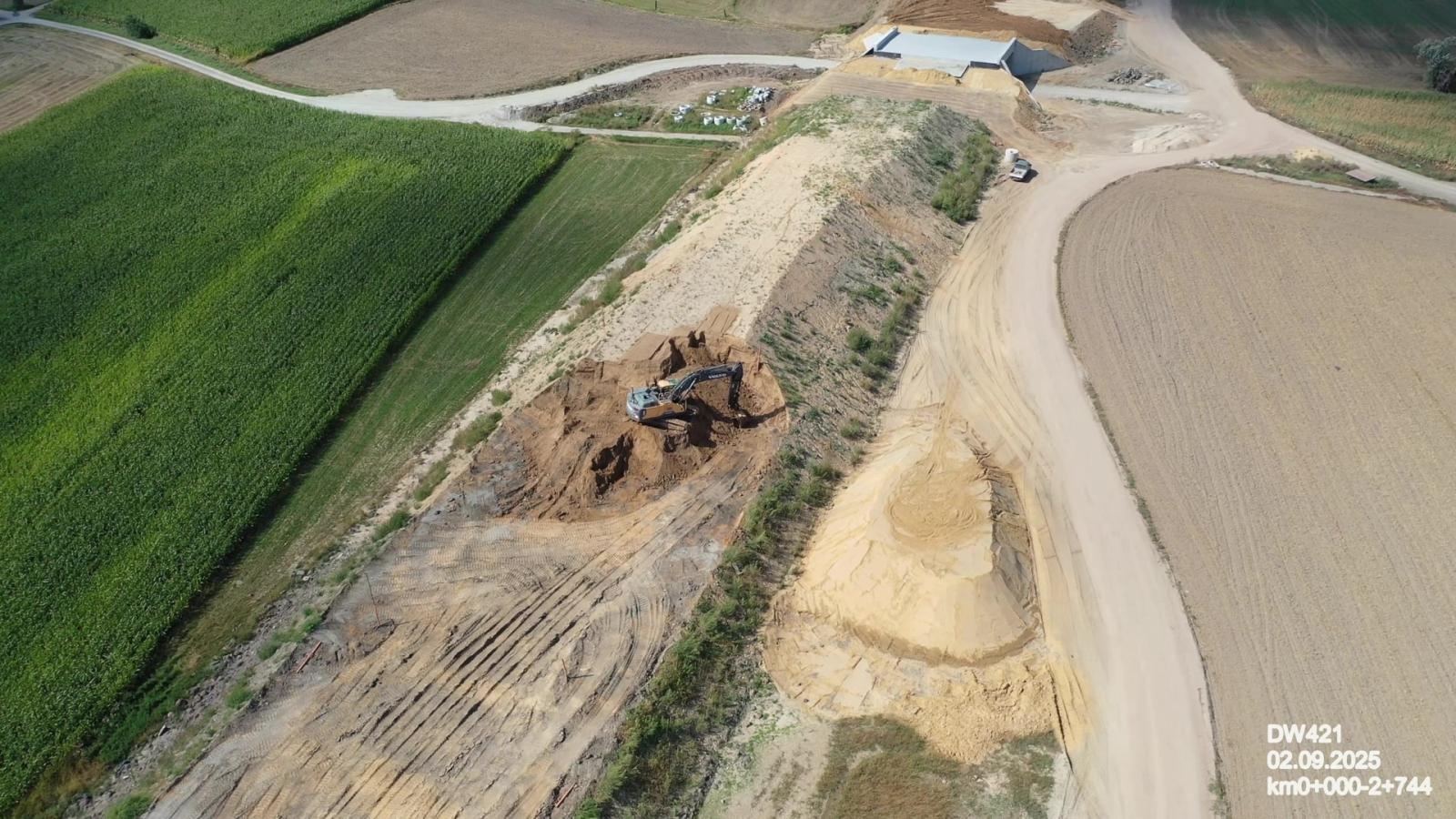 Zdjęcie w galerii na portalu naszraciborz.pl: Tak powstaje nowy most na Odrze pod Raciborzem - najnowszy raport z prac wiadomości z regionu