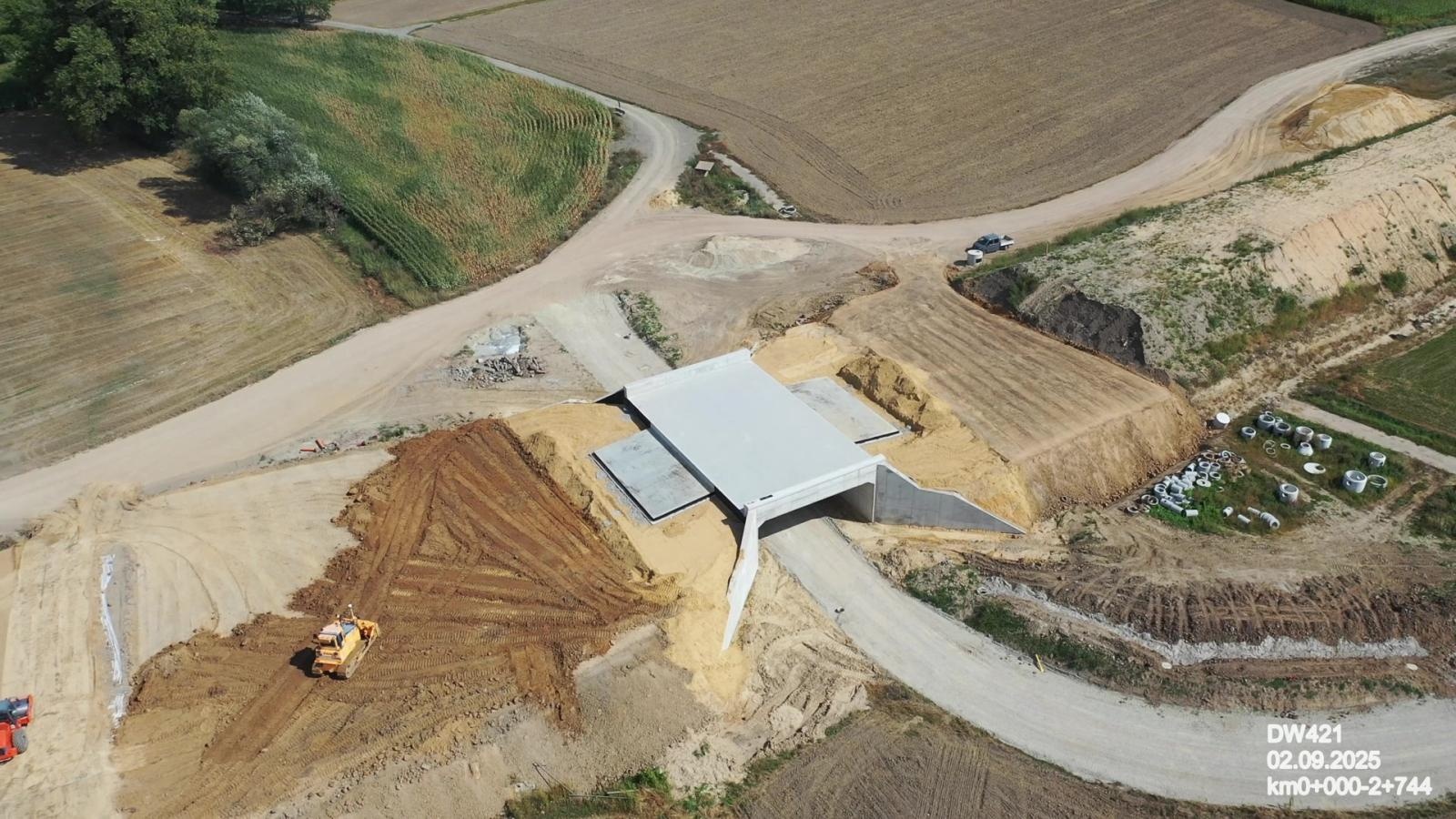 Zdjęcie w galerii na portalu naszraciborz.pl: Tak powstaje nowy most na Odrze pod Raciborzem - najnowszy raport z prac wiadomości z regionu