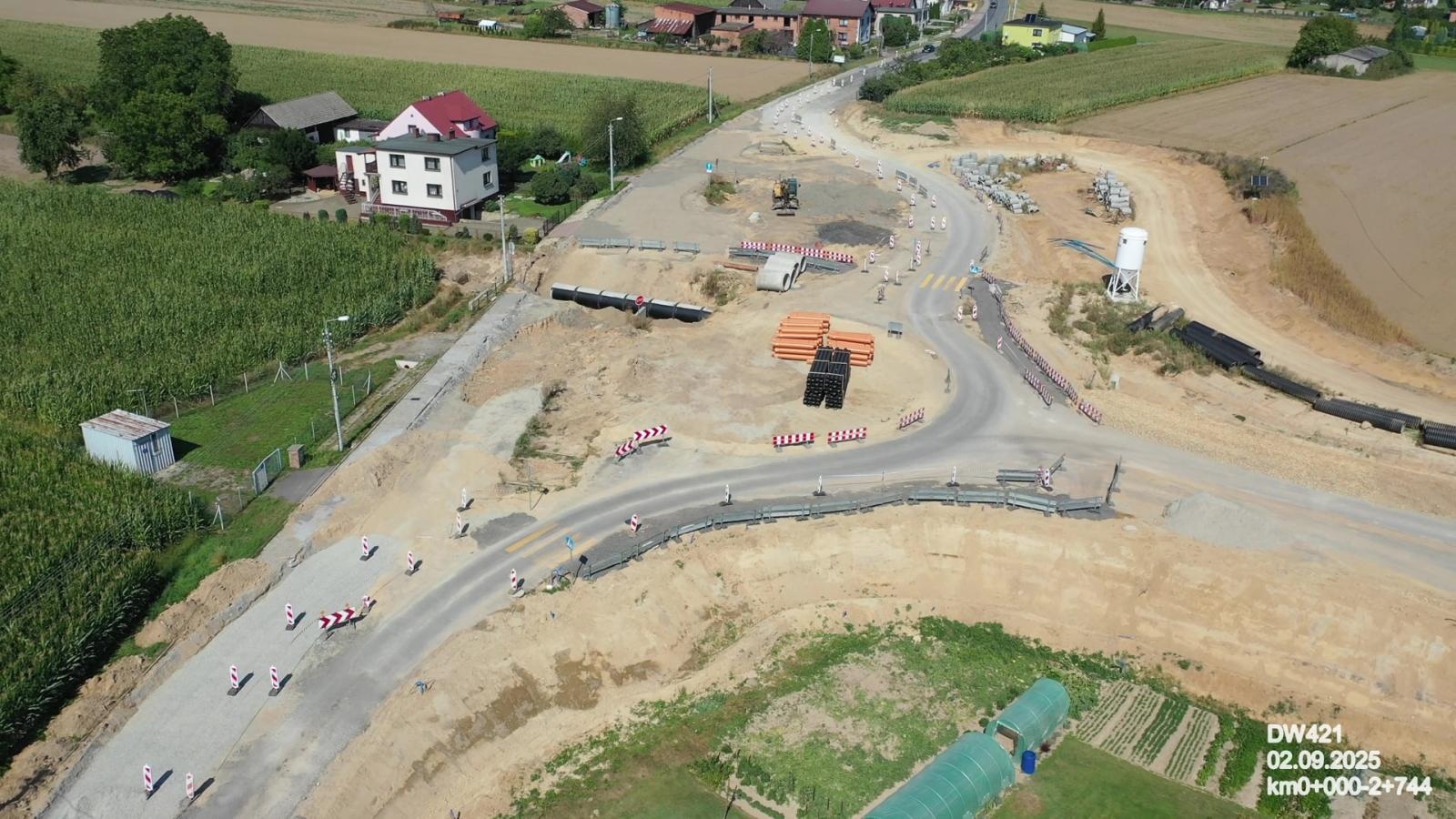 Zdjęcie w galerii na portalu naszraciborz.pl: Tak powstaje nowy most na Odrze pod Raciborzem - najnowszy raport z prac wiadomości z regionu