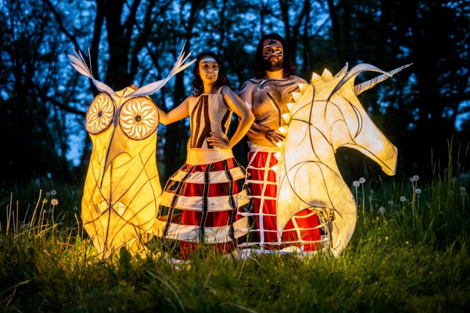 Zdjęcie w galerii na portalu naszraciborz.pl: Tworzenie lampionów i nocna parada w Raciborzu wiadomości z regionu