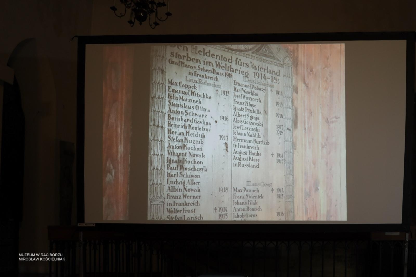 Zdjęcie w galerii na portalu naszraciborz.pl: W Muzeum w Raciborzu o pamięci i historii: szczegółowa inwentaryzacja pomników poległych wiadomości z regionu
