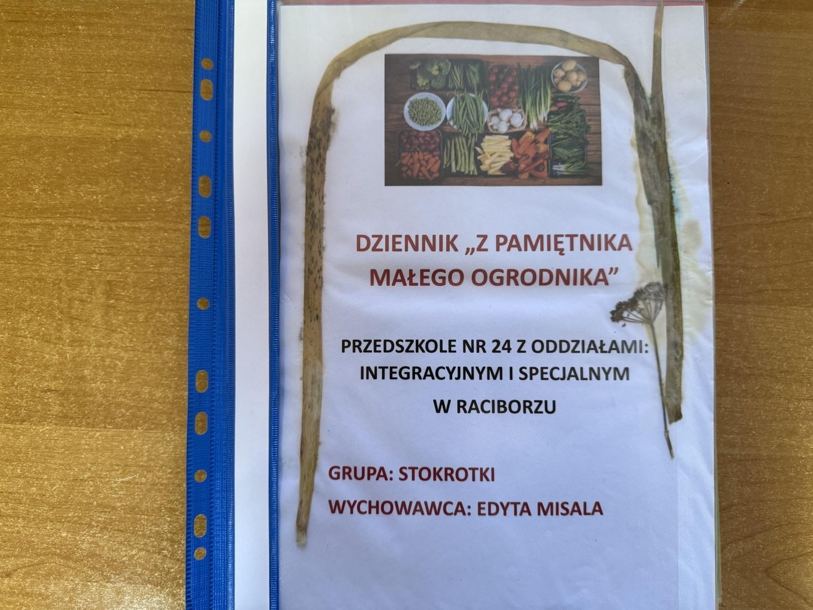 Zdjęcie w galerii na portalu naszraciborz.pl: Rozstrzygnięto konkurs Z pamiętnika małego ogrodnika wiadomości z regionu