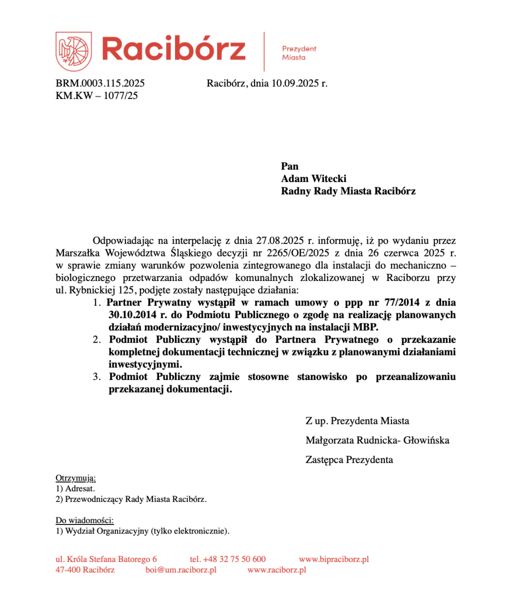 Zdjęcie w galerii na portalu naszraciborz.pl: Empol planuje większy przerób odpadów w Brzeziu – nowe fakty w sprawie wiadomości z regionu