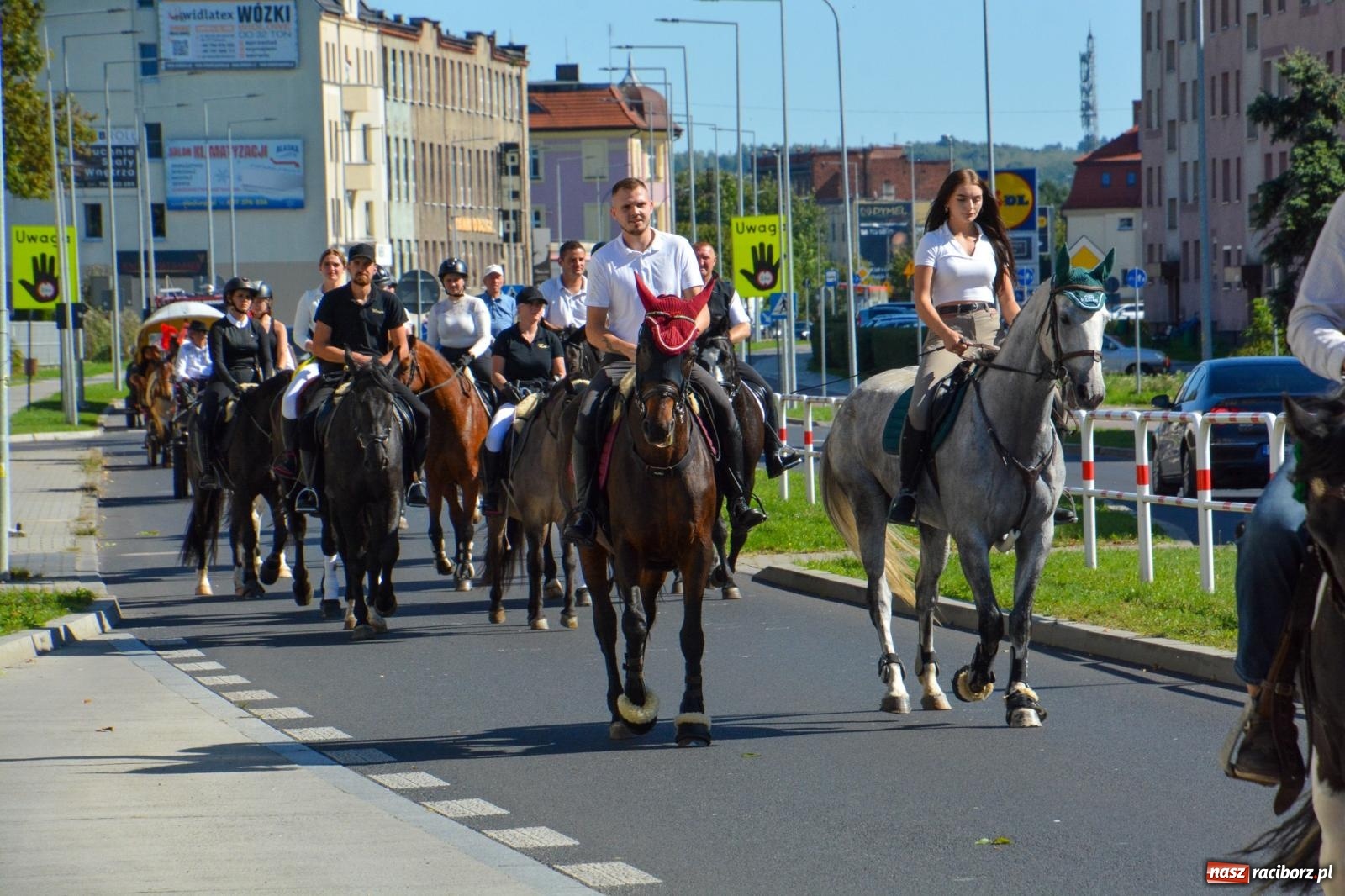 Zdjęcie w galerii na portalu naszraciborz.pl: Hubertus na Ostrogu. Jeźdźcy, bryczki i pogoń za lisem w Raciborzu wiadomości z regionu