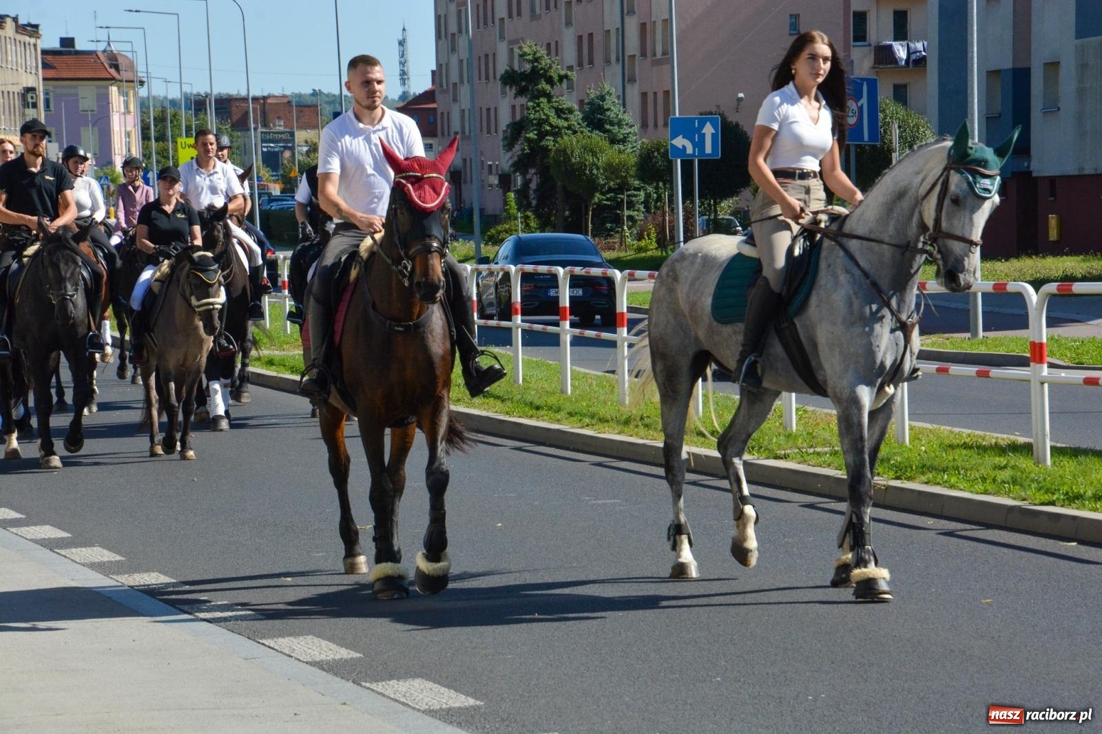 Zdjęcie w galerii na portalu naszraciborz.pl: Hubertus na Ostrogu. Jeźdźcy, bryczki i pogoń za lisem w Raciborzu wiadomości z regionu