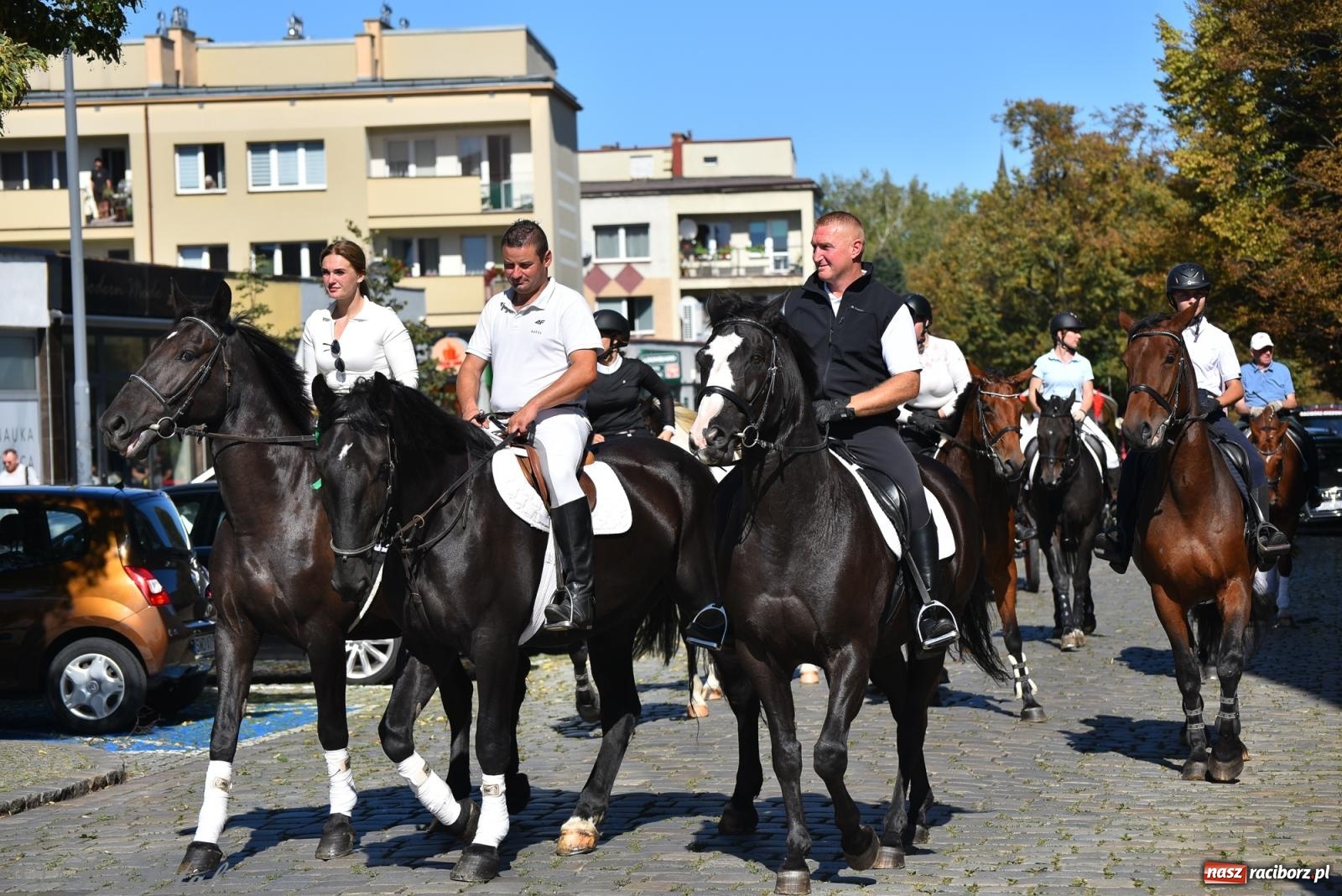 Zdjęcie w galerii na portalu naszraciborz.pl: Hubertus na Ostrogu. Jeźdźcy, bryczki i pogoń za lisem w Raciborzu wiadomości z regionu