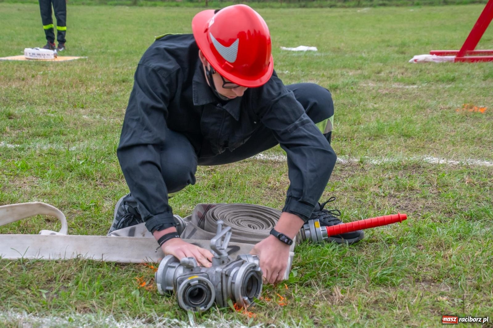 Zdjęcie w galerii na portalu naszraciborz.pl: Strażacka przyjaźń bez granic. Gminne zawody sportowo-pożarnicze w Pogrzebieniu wiadomości z regionu