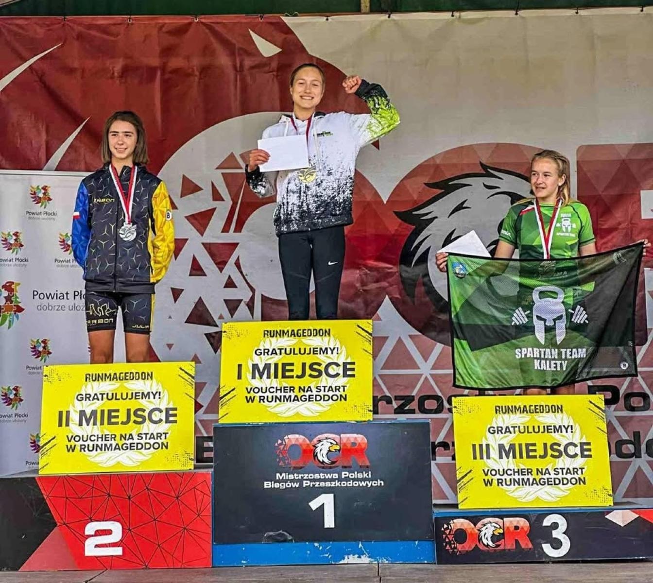 Zdjęcie w galerii na portalu naszraciborz.pl: Julia Cieślak z Jankowic najmłodszą medalistką Mistrzostw Polski OCR wiadomości z regionu