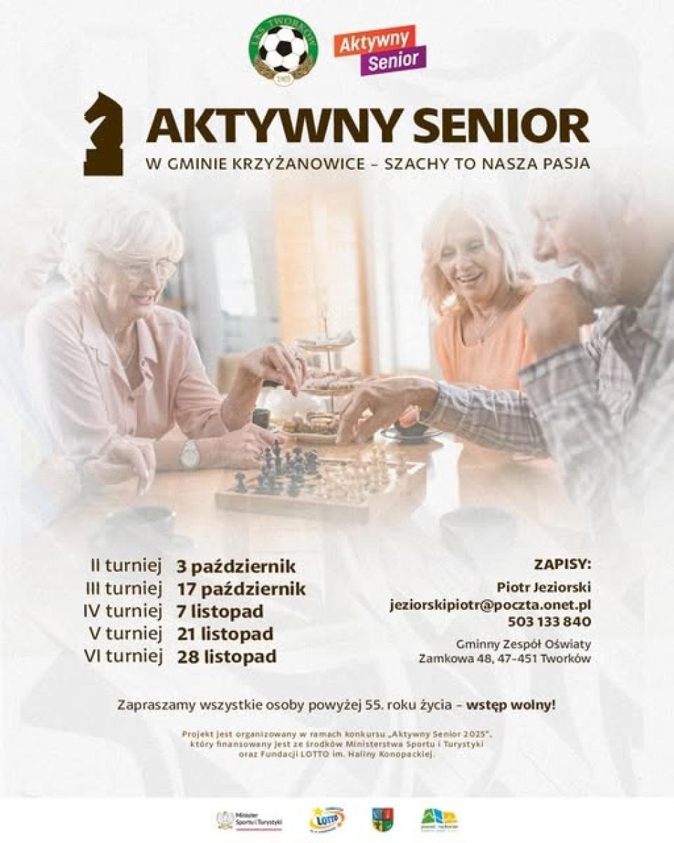 Zdjęcie w galerii na portalu naszraciborz.pl: Cykl turniejów szachowych Aktywny Senior w Tworkowie wiadomości z regionu