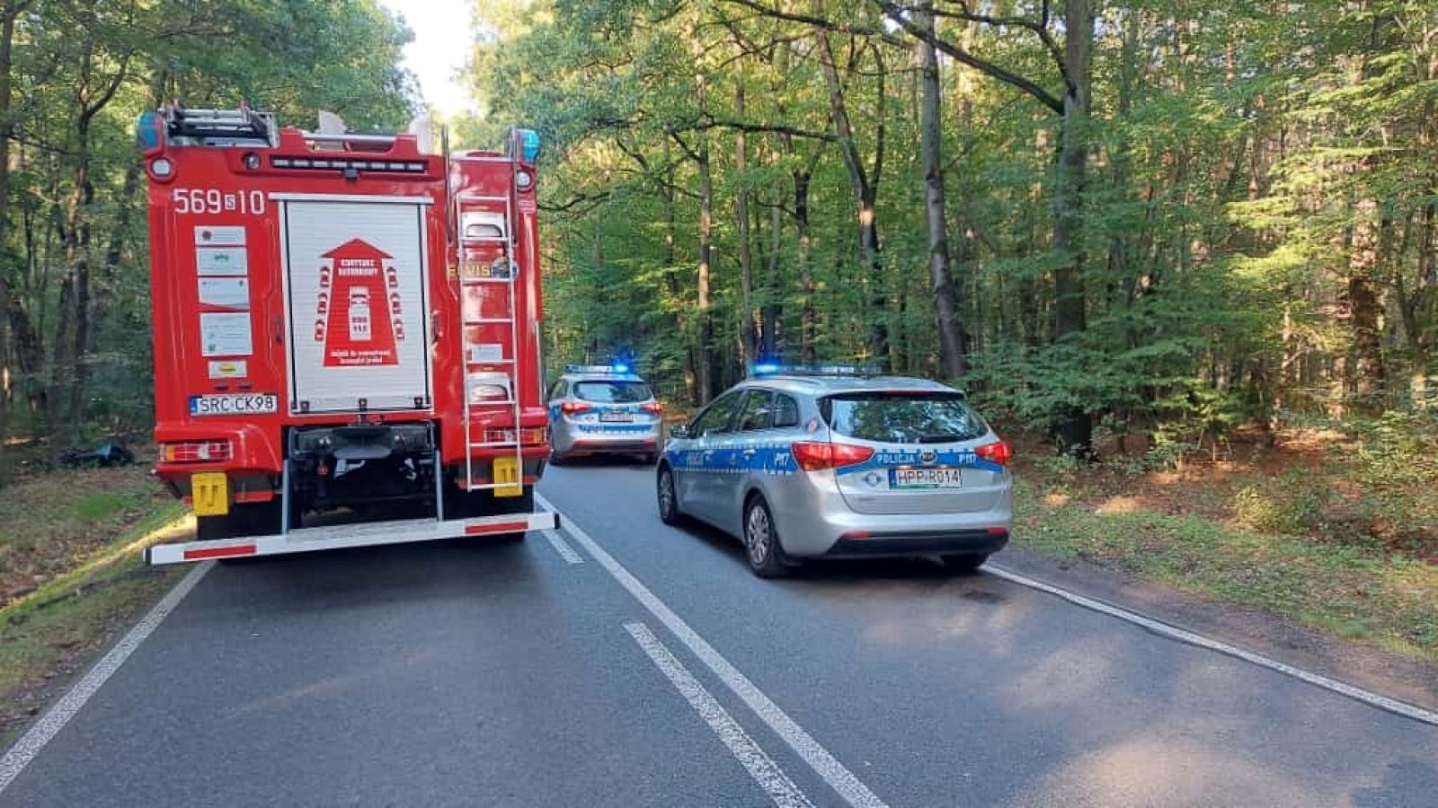 Zdjęcie w galerii na portalu naszraciborz.pl: Tragiczny wypadek w Rudach. Nie żyje 37-letni motocyklista wiadomości z regionu