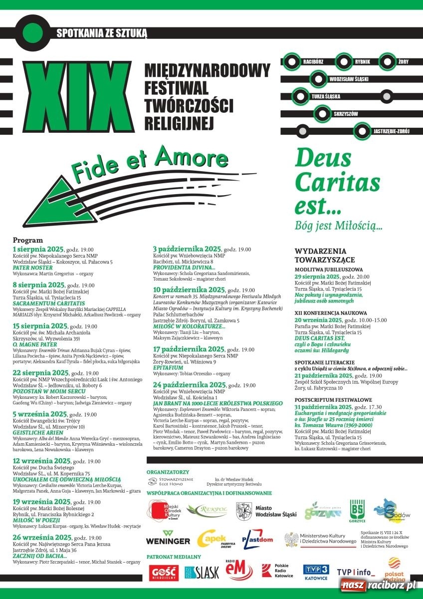 Zdjęcie w galerii na portalu naszraciborz.pl: Chorał gregoriański w raciborskiej farze. Trwa XIX Międzynarodowy Festiwal Twórczości Religijnej wiadomości z regionu