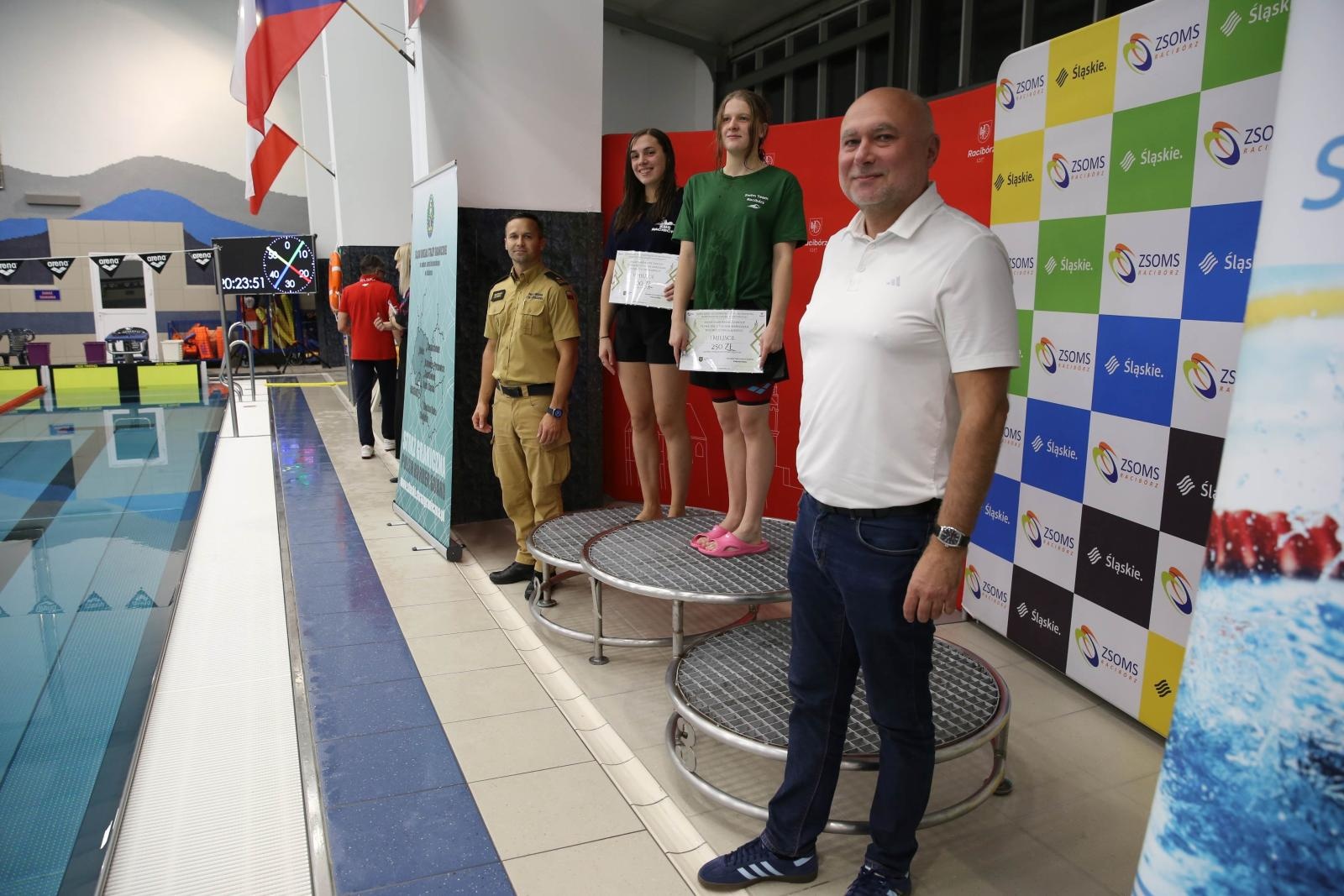Zdjęcie w galerii na portalu naszraciborz.pl: Międzynarodowe Mistrzostwa w Pływaniu o Puchar Marszałka – sportowe święto w ZSOMS Racibórz wiadomości z regionu