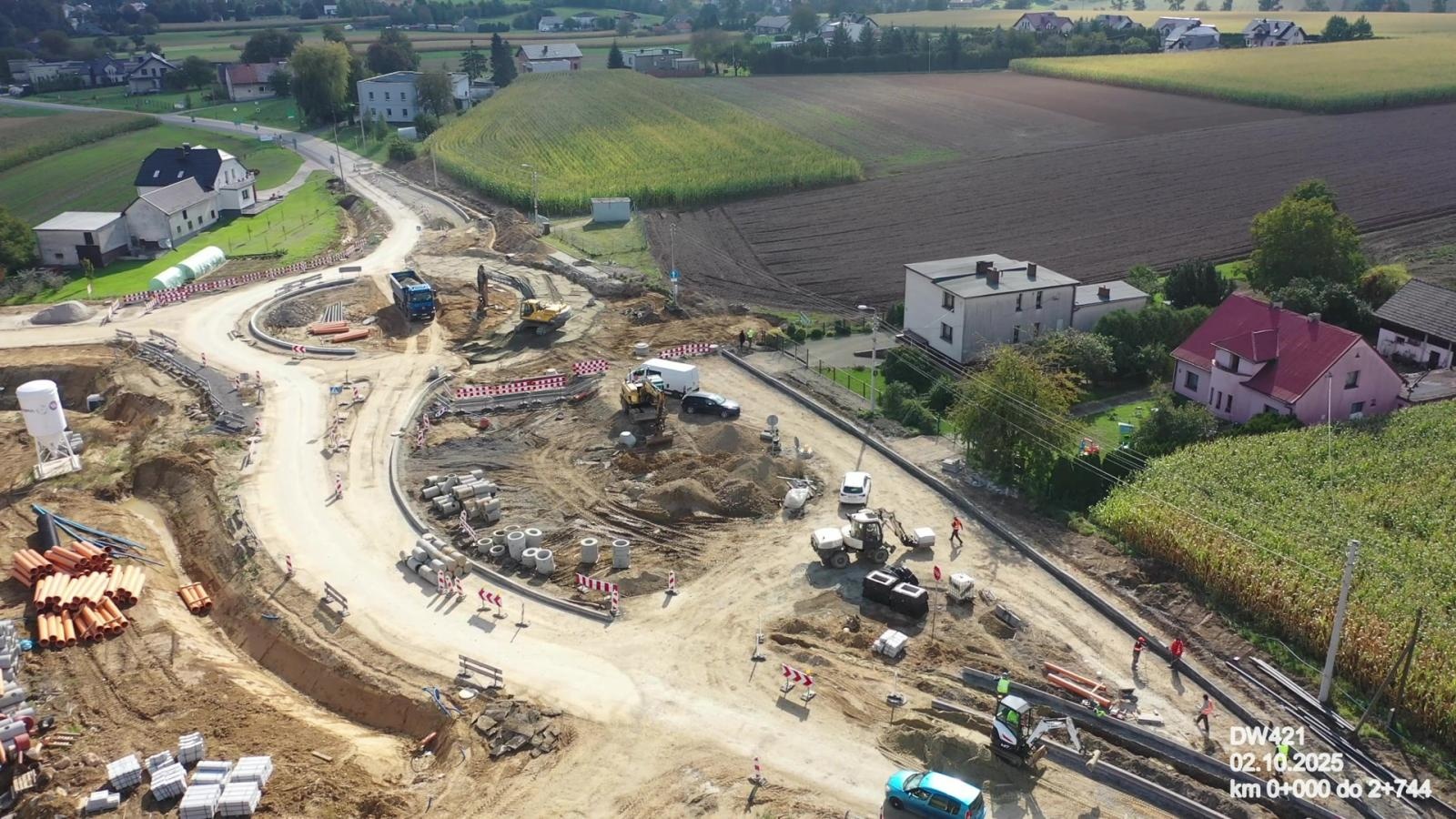 Zdjęcie w galerii na portalu naszraciborz.pl: Tak powstaje nowy most na Odrze pod Raciborzem - wrześniowy raport z prac [FOTO] wiadomości z regionu