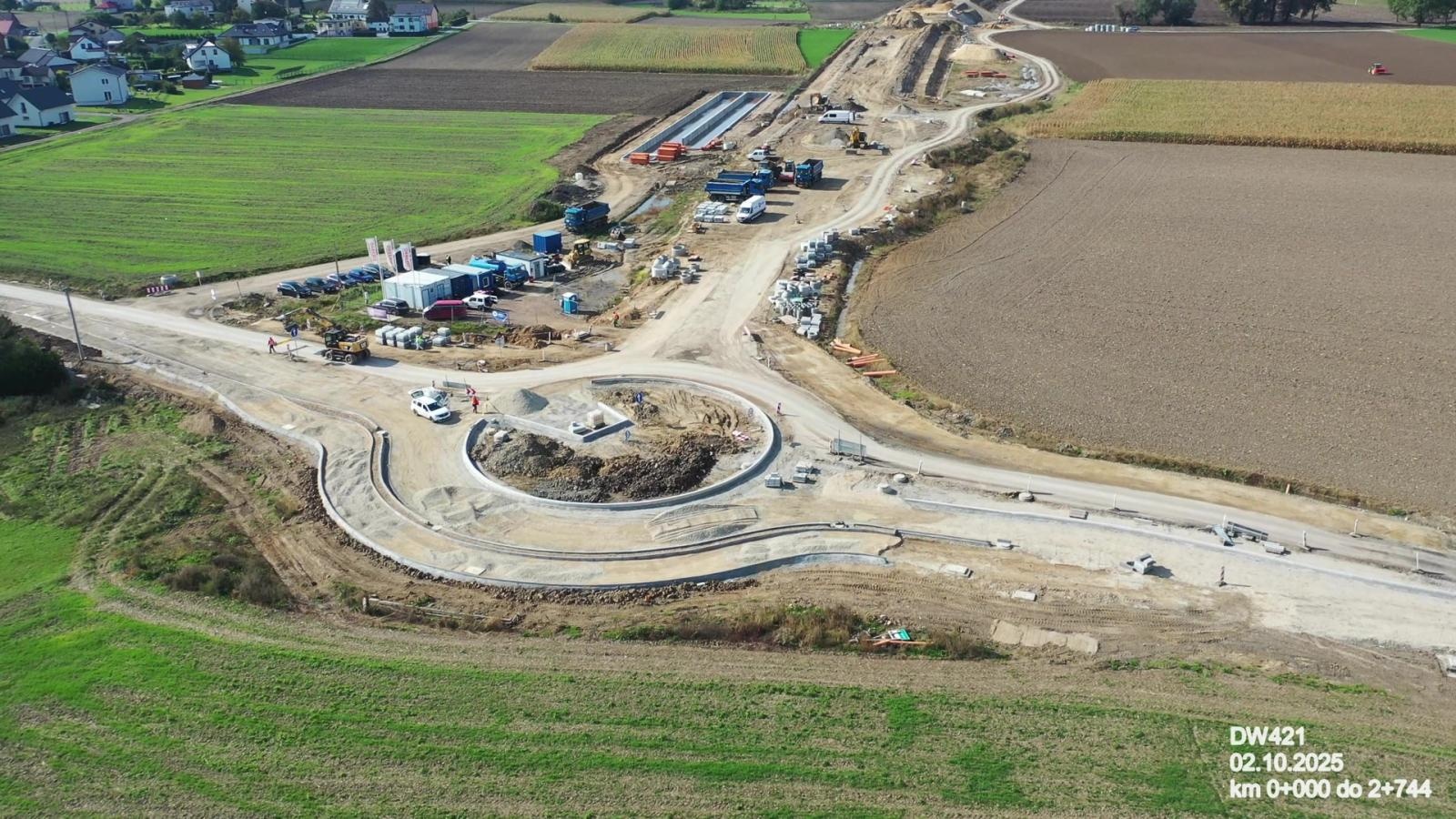 Zdjęcie w galerii na portalu naszraciborz.pl: Tak powstaje nowy most na Odrze pod Raciborzem - wrześniowy raport z prac [FOTO] wiadomości z regionu