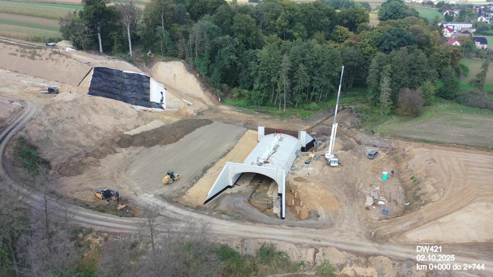 Zdjęcie w galerii na portalu naszraciborz.pl: Tak powstaje nowy most na Odrze pod Raciborzem - wrześniowy raport z prac [FOTO] wiadomości z regionu