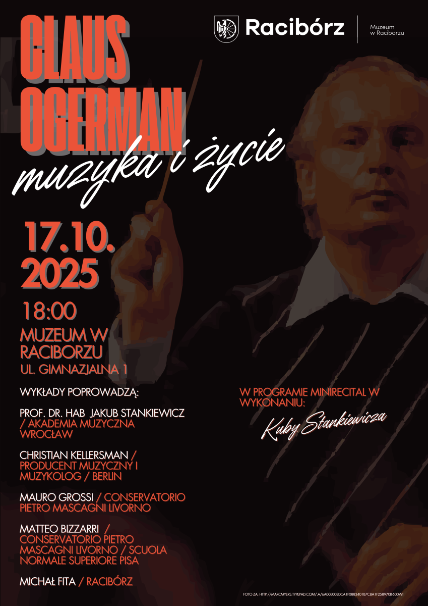 Zdjęcie w galerii na portalu naszraciborz.pl: Claus Ogerman – muzyka i życie. Spotkanie w Muzeum wiadomości z regionu